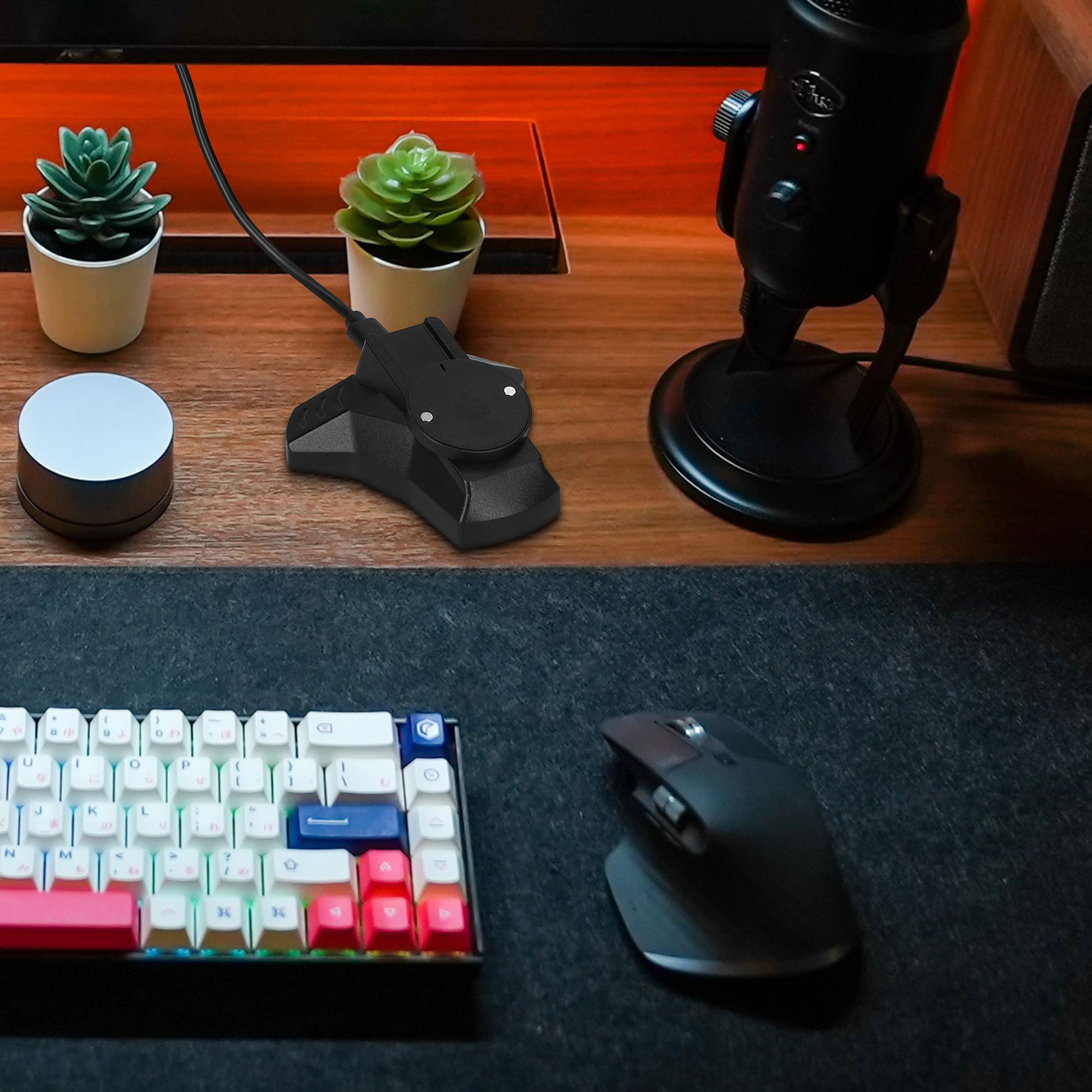 Nabíjecí dokovací stanice Bluetooth myš Logitech G PRO X Superlight / G Pro Wireless / G903 / G703 / G403 kwmobile černá