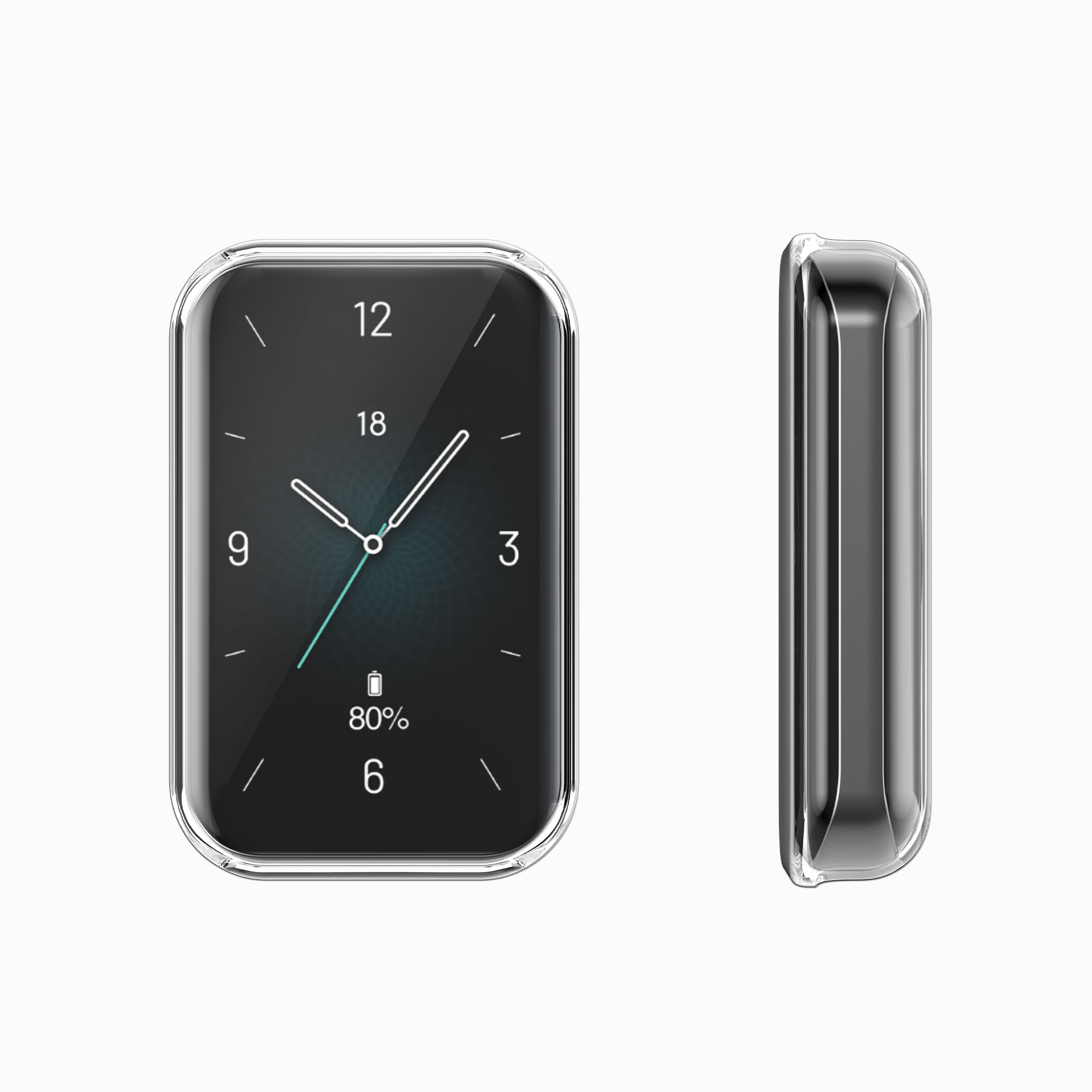 Ochranný rámeček se sklem na fitness náramek HONOR Band 9 Case 2 ks transparentně-černé