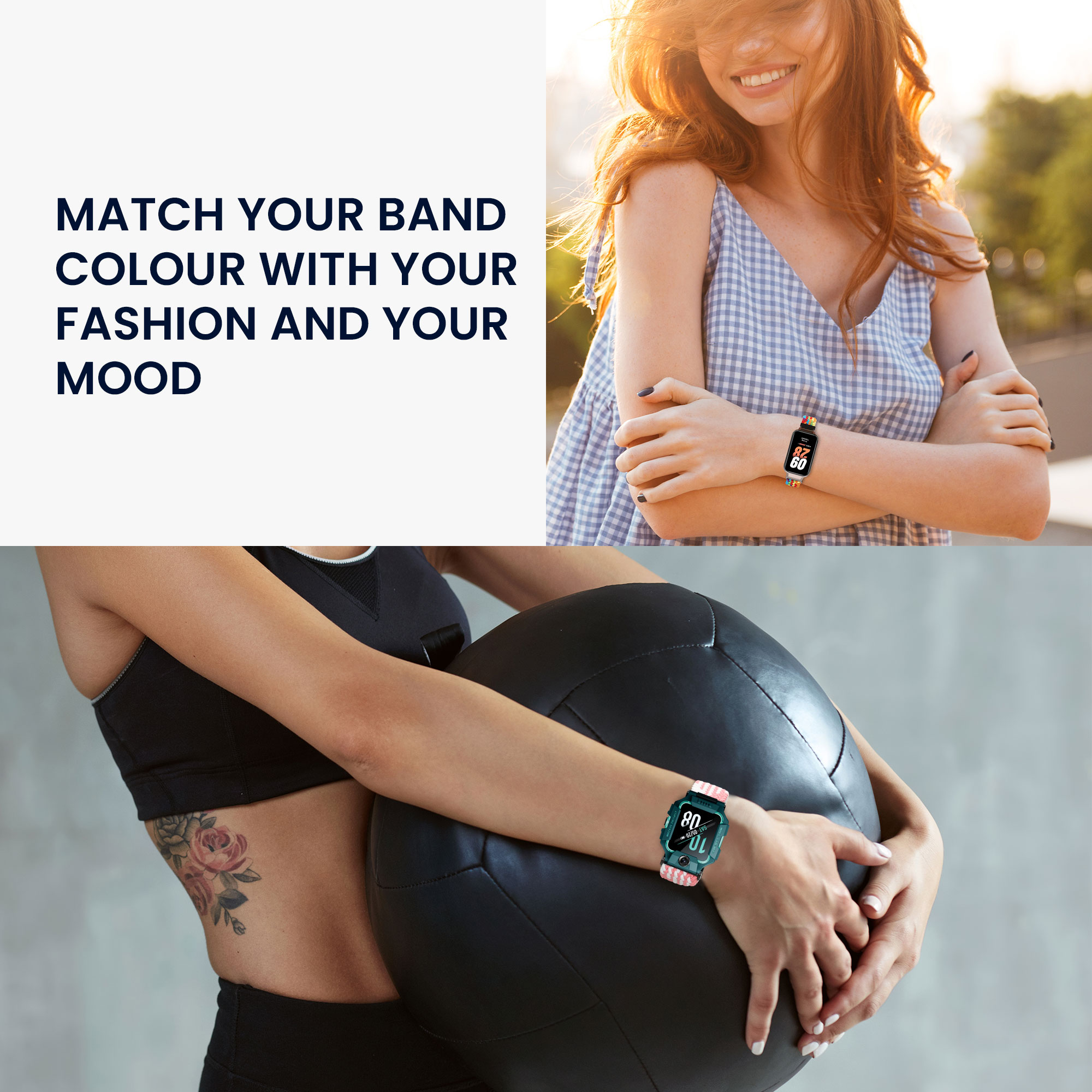 Nylonový řemínek imoo Watch Phone Z1 růžová kwmobile