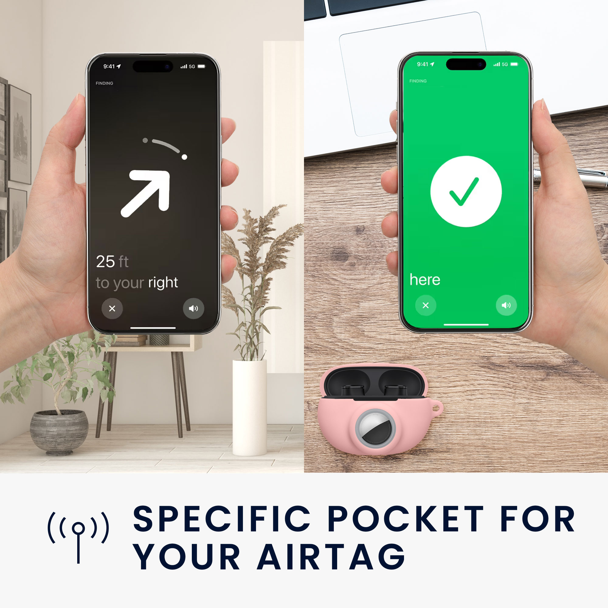 Pouzdro na sluchátka Airtag kwmobile