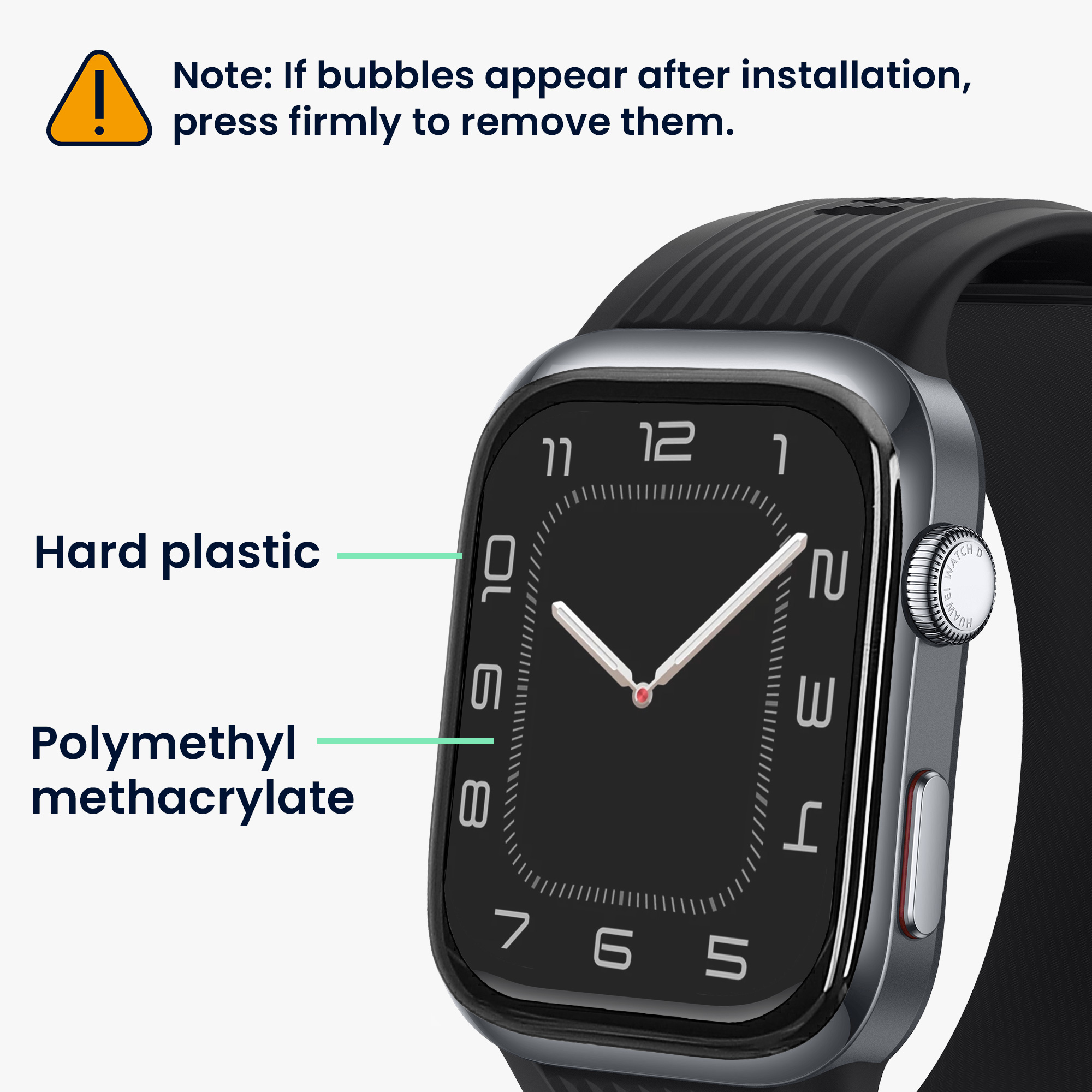 Ochranná fólie hodinky Huawei Watch D2 sada 2 ks 2x Smart Protector Anti-Fingerprint kwmobile