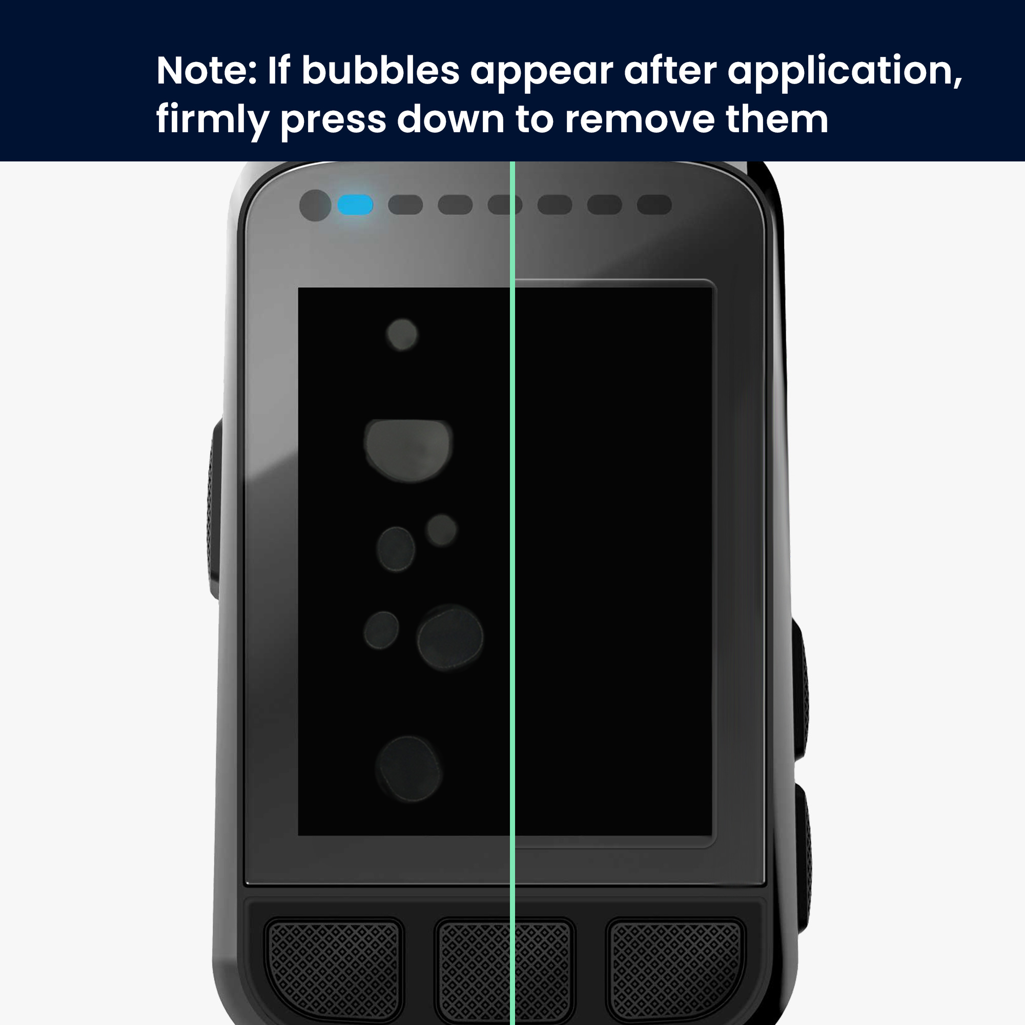 Ochranná fólie cyklo GPS Wahoo ELEMNT Bolt kwmobile 2 ks transparentní