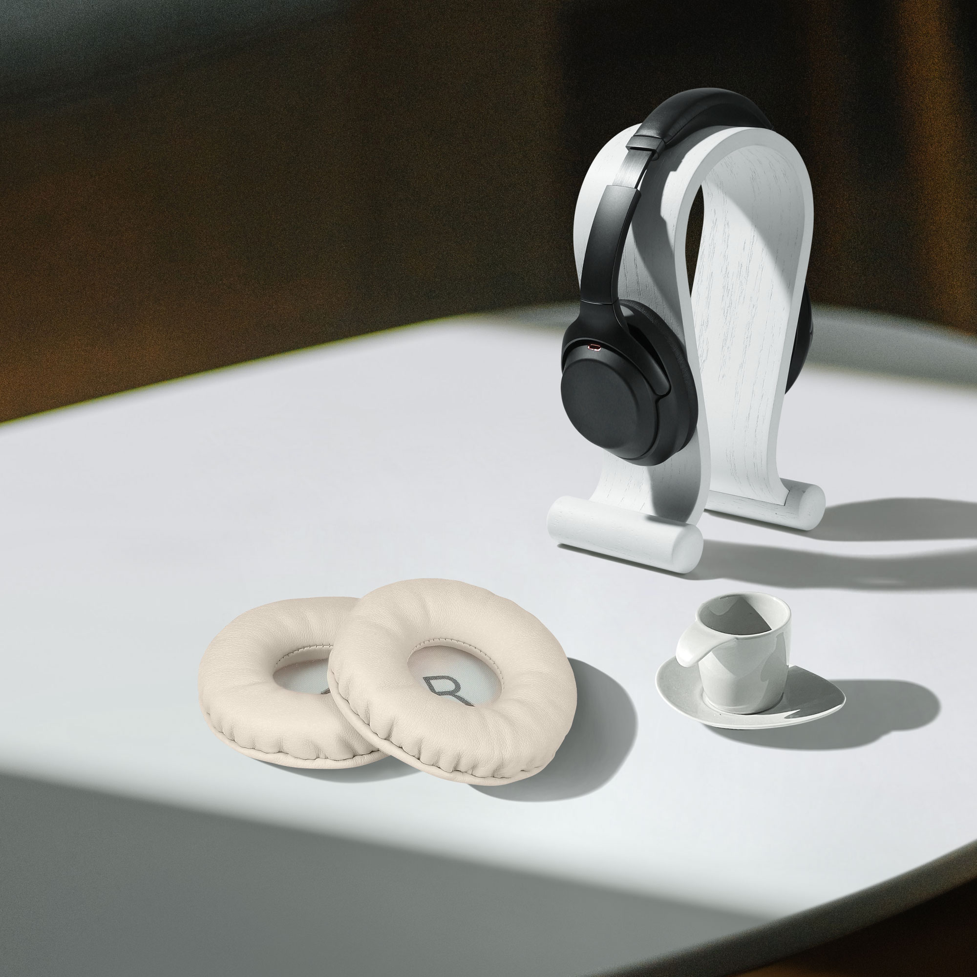 Náhradní náušníky kwmobile pro Anker Soundcore H30i Replacement Ear Pads, bílá