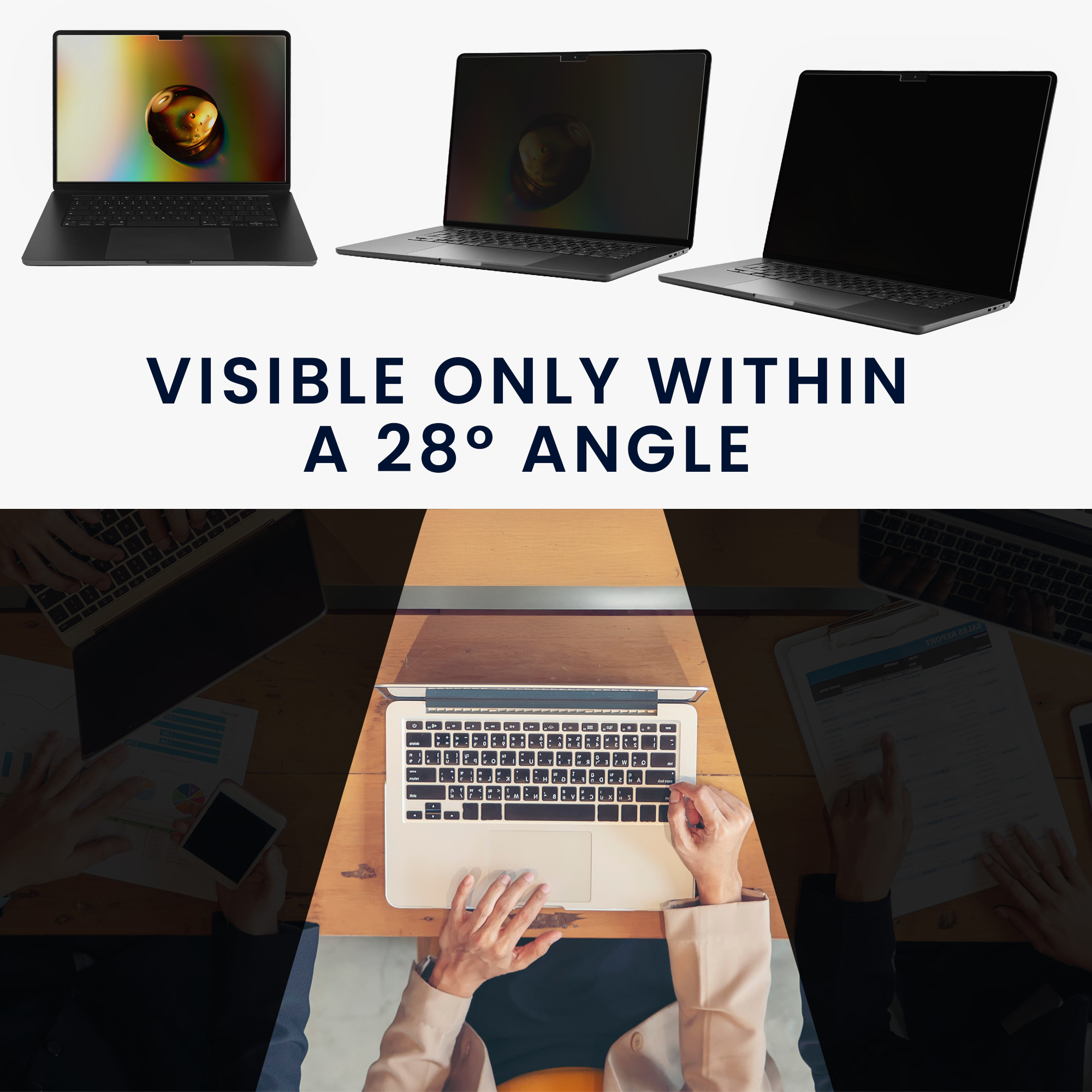 Privacy fólie na notebook kwmobile pro Apple Macbook Air 15 M4 2025 A3241