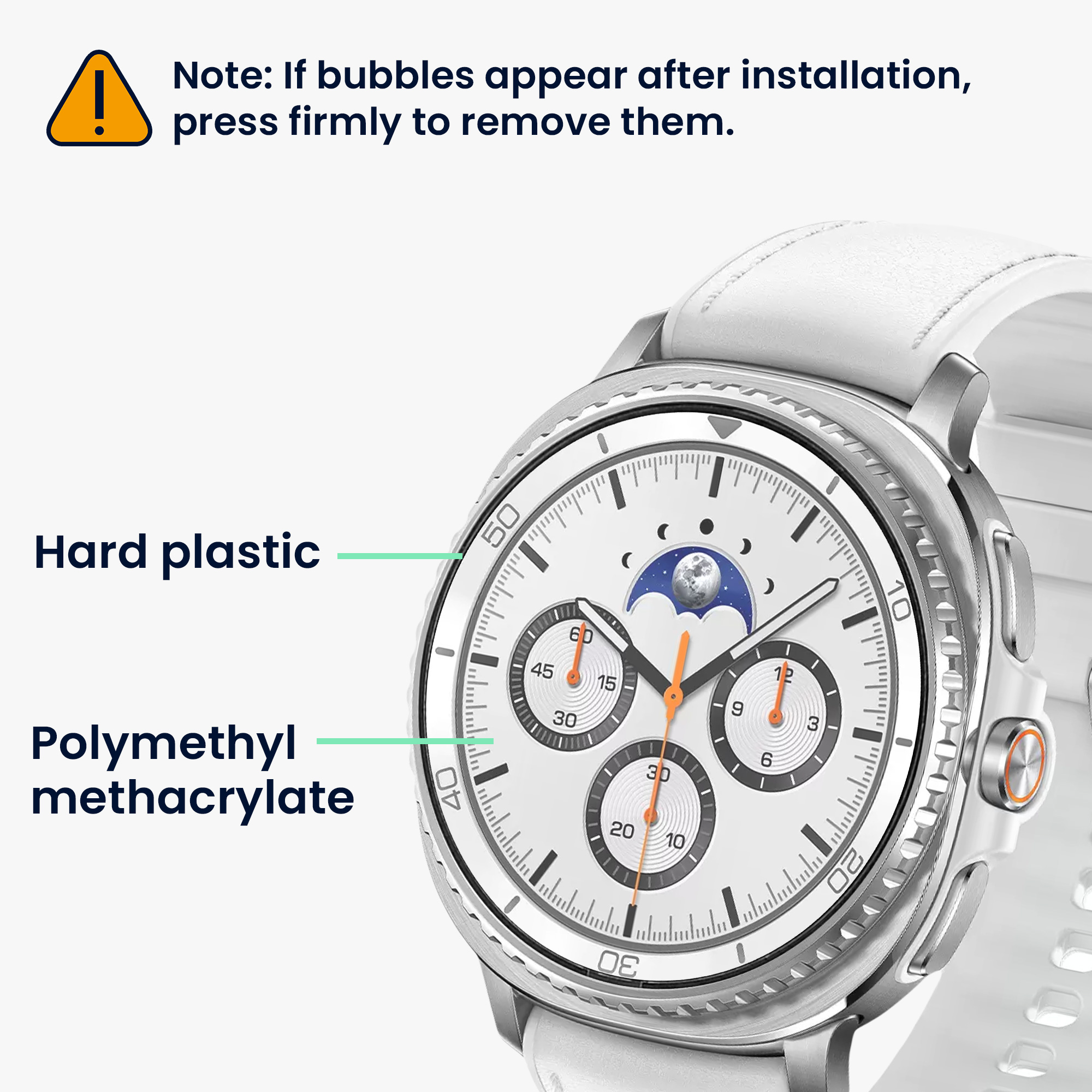 2x Ochranná fólie na hodinky Galaxy Watch 8 Classic (47mm) kwmobile anti-fingerprint
