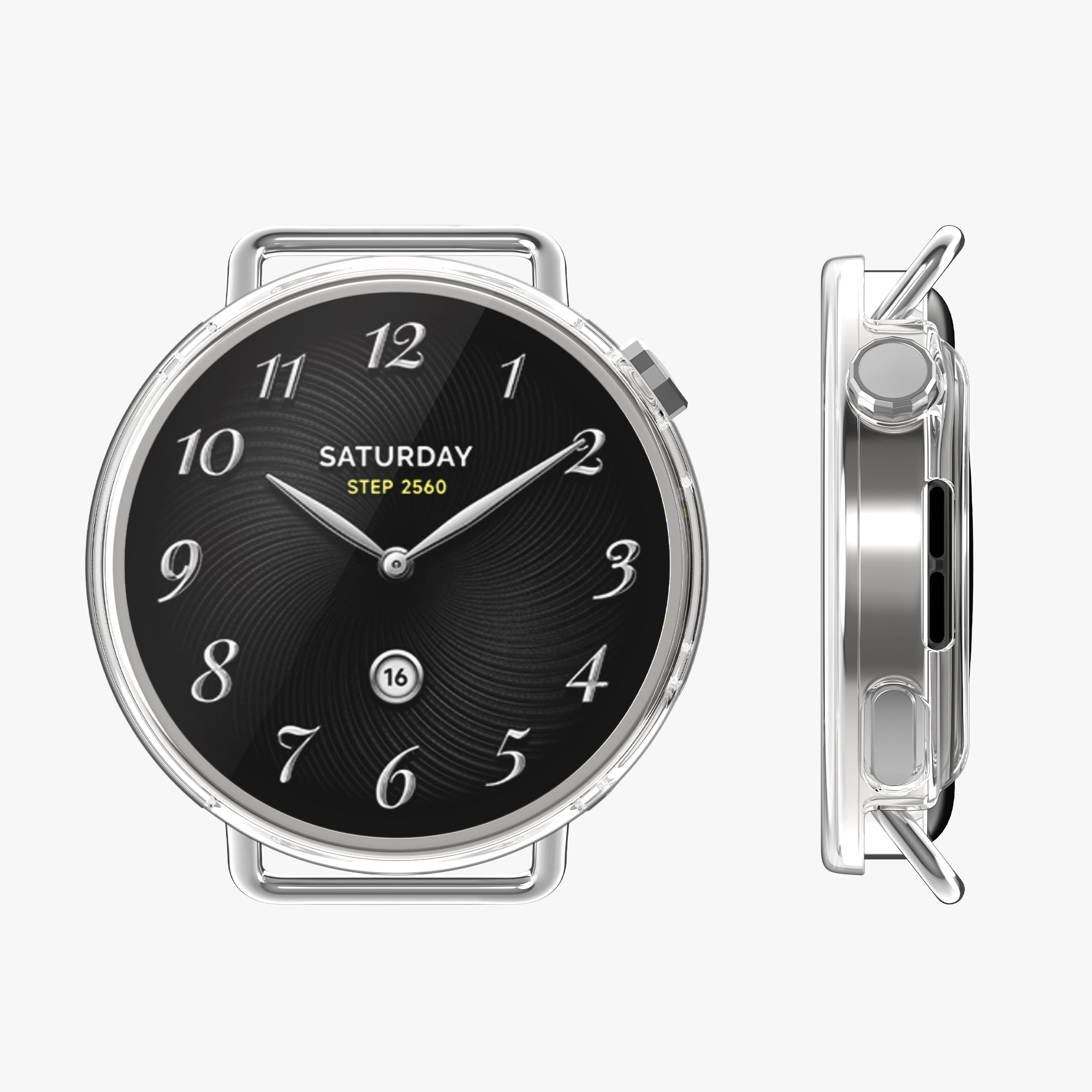 2x obal s ochranným sklem pro Xiaomi Watch S4 41mm kwmobile silikonové - růžové zlato / transparentní