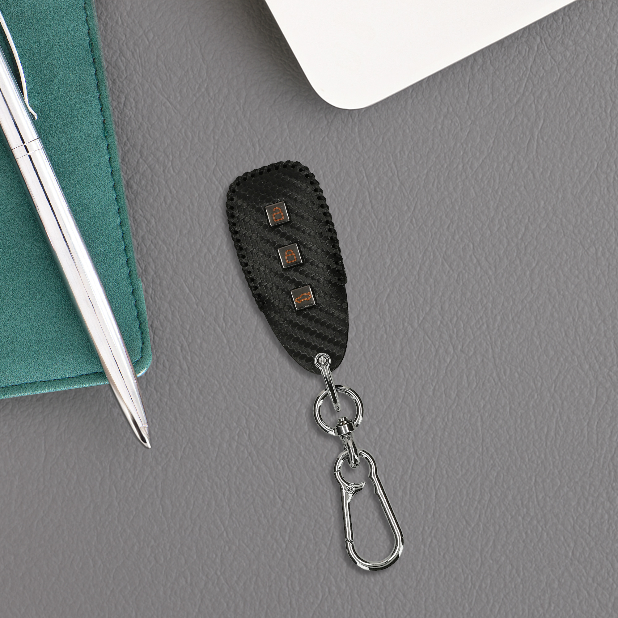 Kryt klíče Ford 3 tlačítka Keyless Go kwmobile pu kůže - různé ba