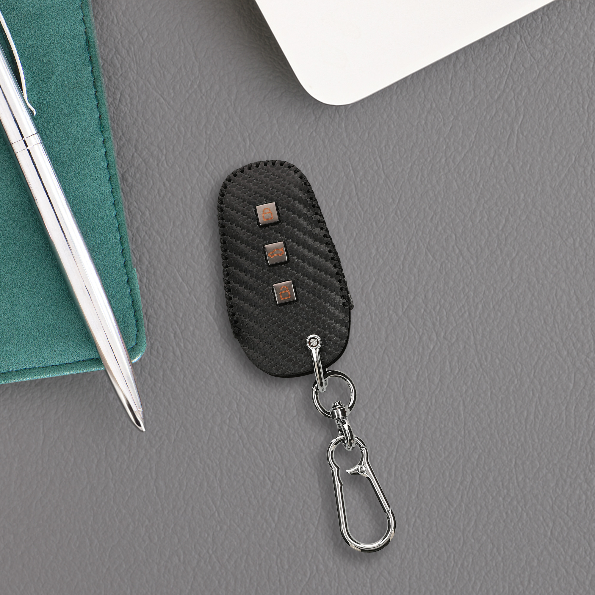 Pouzdro na klíč od auta Peugeot Citroen 3 Button Car Key Smart Key (only Keyless Go) kwmobile