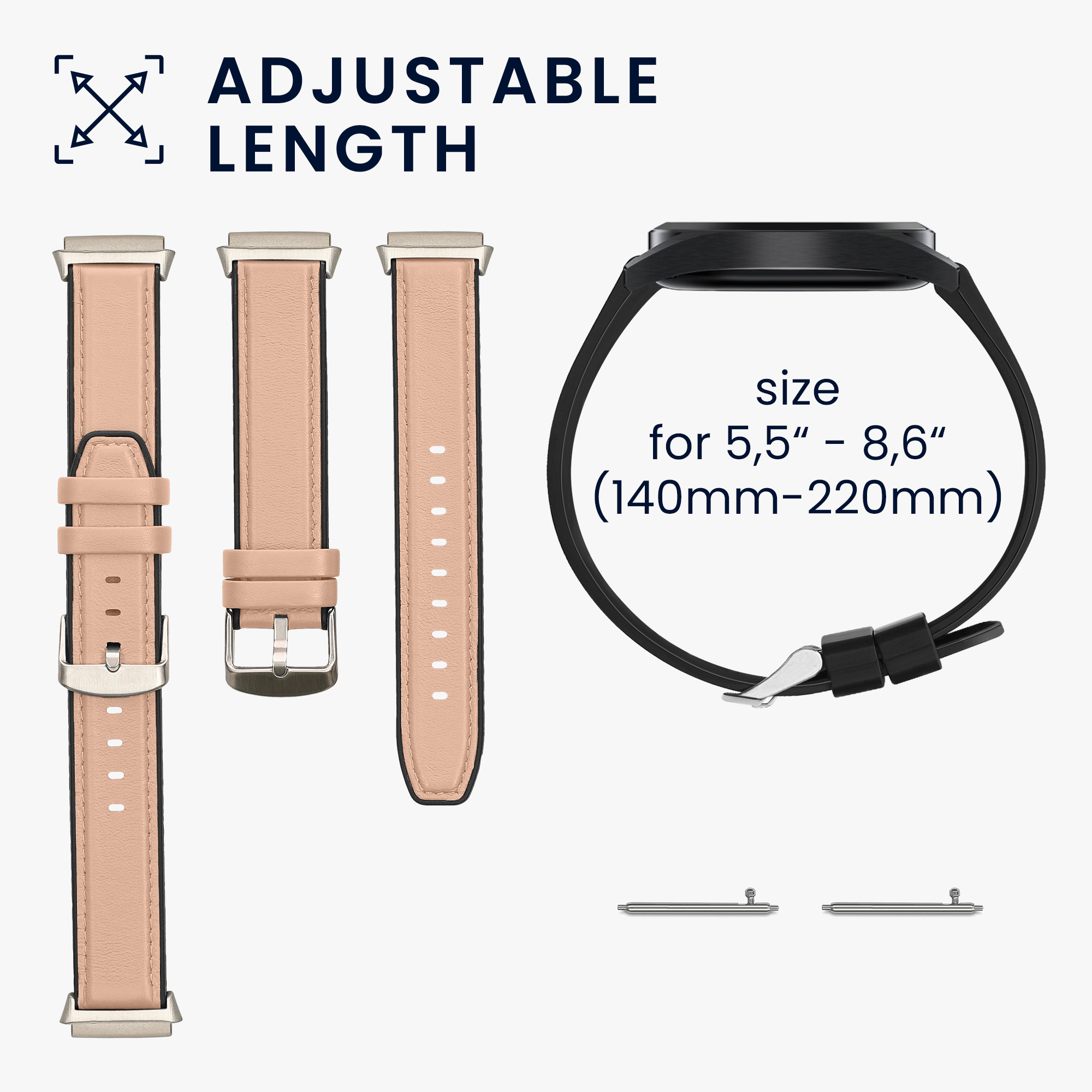 Řemínek pro Xiaomi Redmi Watch 3 Active / Redmi Watch 3 Lite kwmobile silikonové - starorůžová