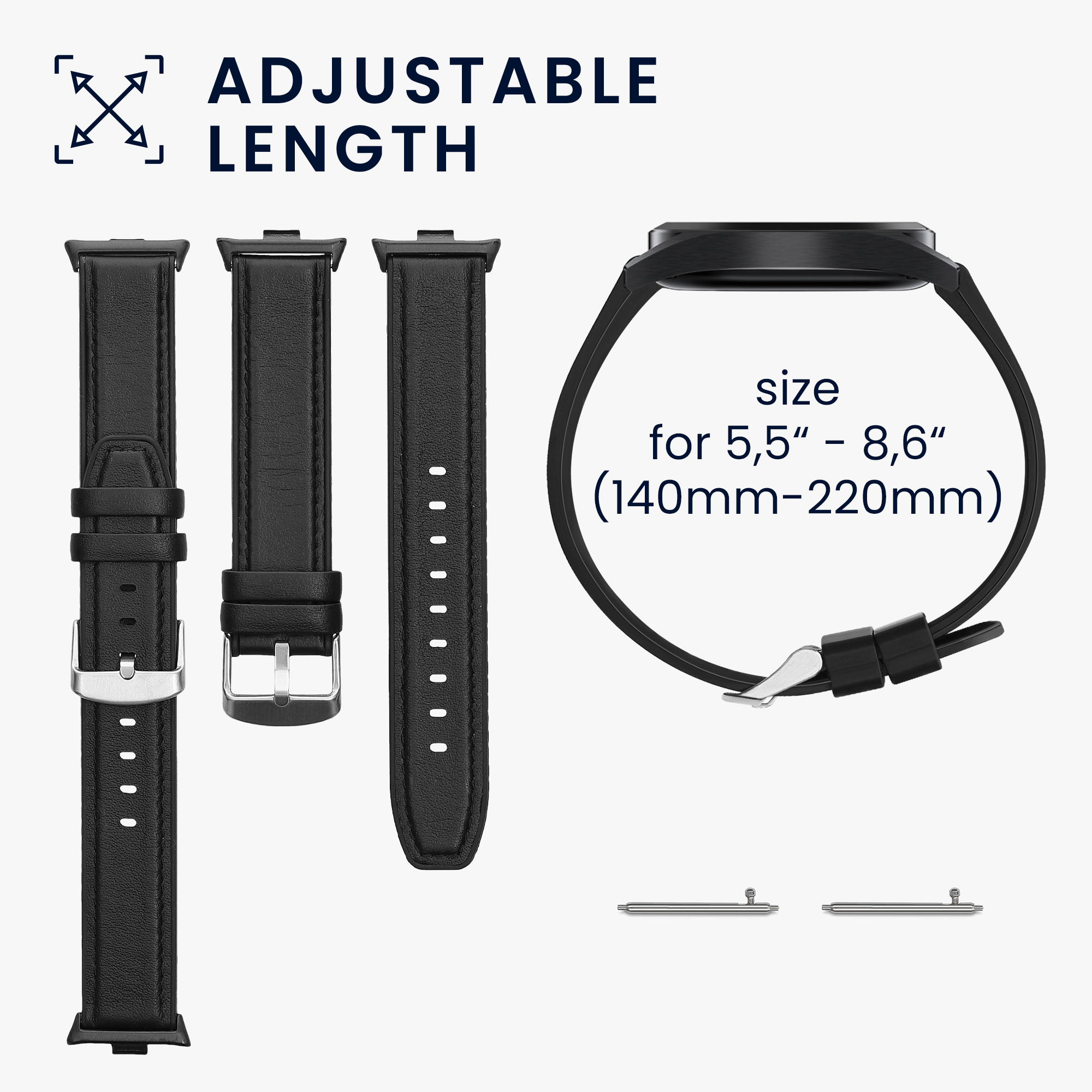 Řemínek pro Xiaomi Redmi Watch 5 & 4 / Smart Band 8 Pro / Smart Band 9 Pro kwmobile silikonové - černá