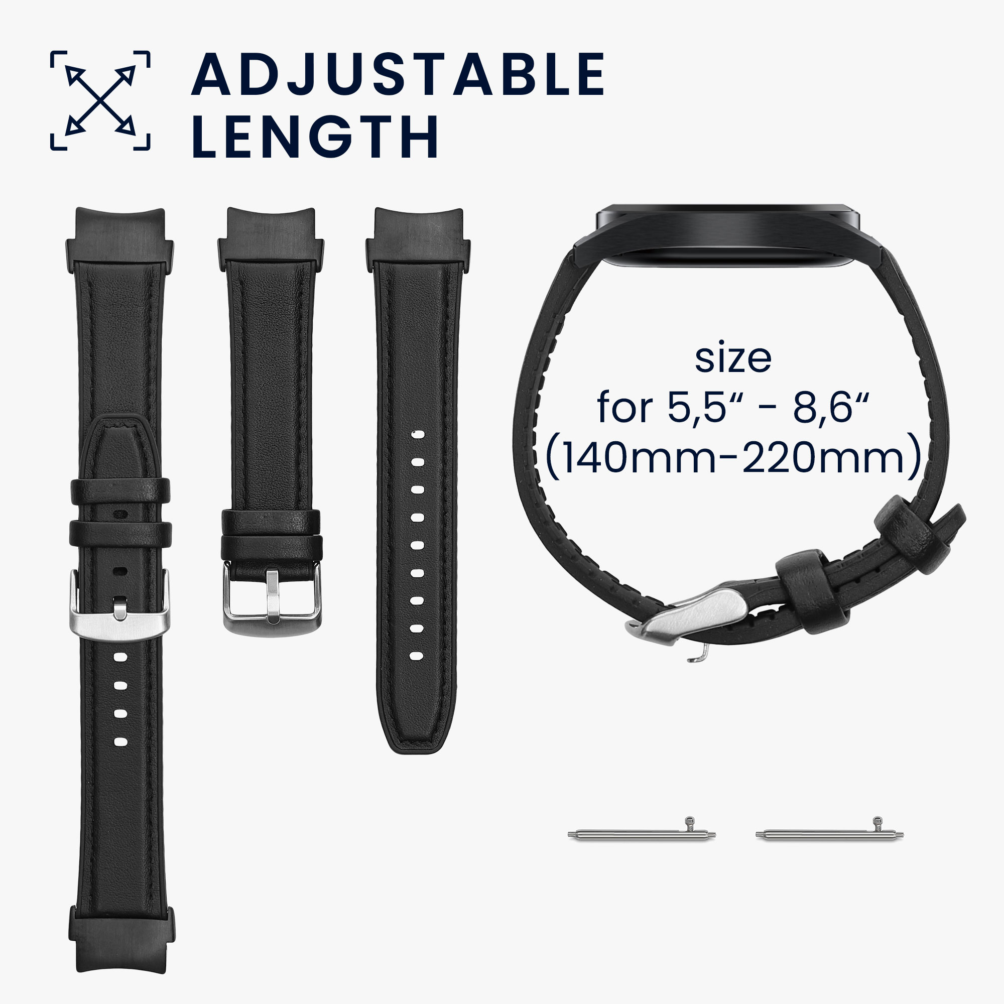 Řemínek kwmobile pro OnePlus Watch 3 / 2 / 2R / Oppo Watch X2 - černá