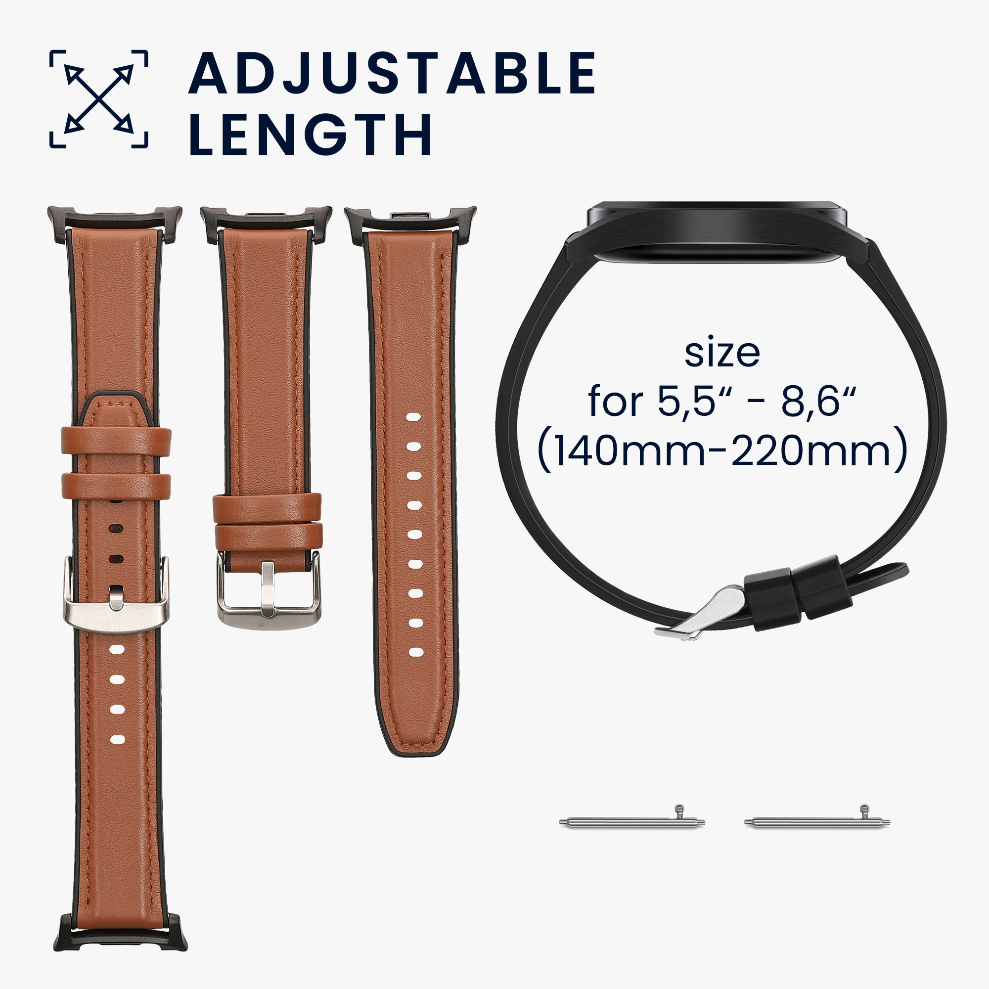 Řemínek na hodinky Galaxy Watch 8 Galaxy / Galaxy Watch 8 Classic 46mm Watch Strap kwmobile hně
