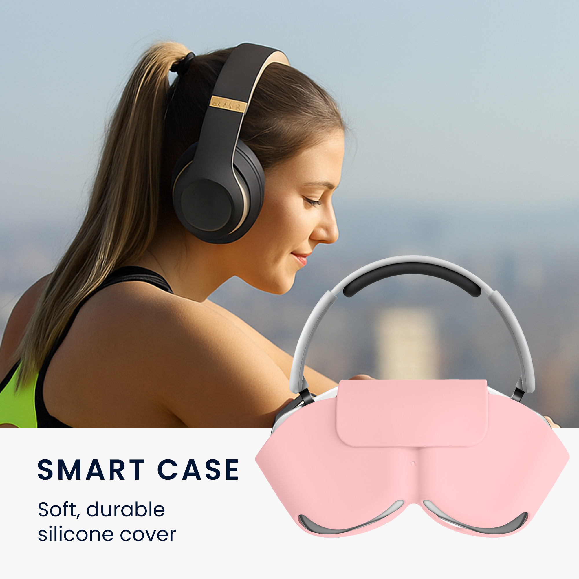 Silikonový kryt pro Nothing Headphone (1) kwmobile silikonové - starorůžová