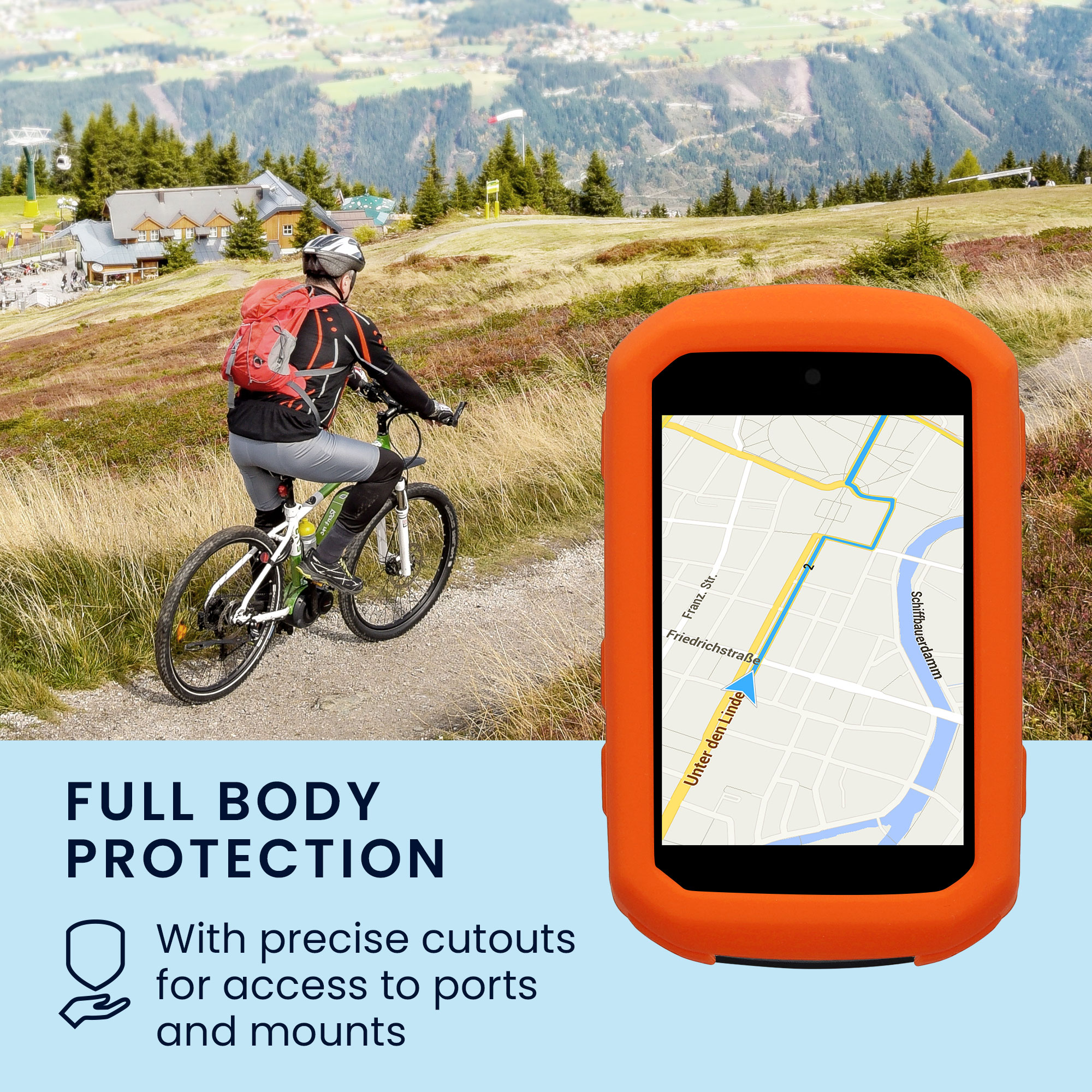 Silikonové pouzdro cyklo GPS Garmin Edge 850 / 550 kwmobile černá