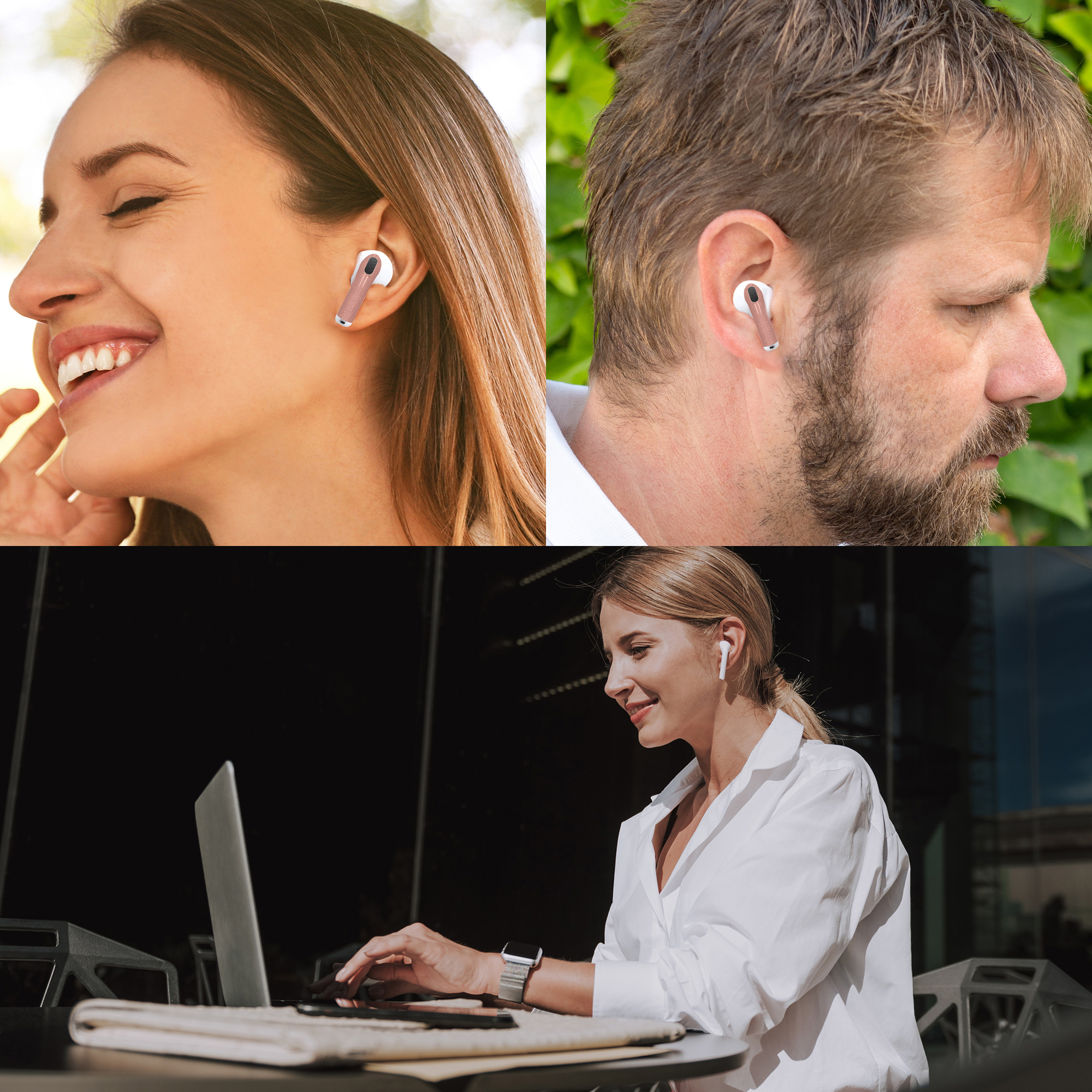 Nálepka na sluchátka pro Apple Airpods Pro 2 / Pro 1 Sticker Wrap kwmobile - Tone59