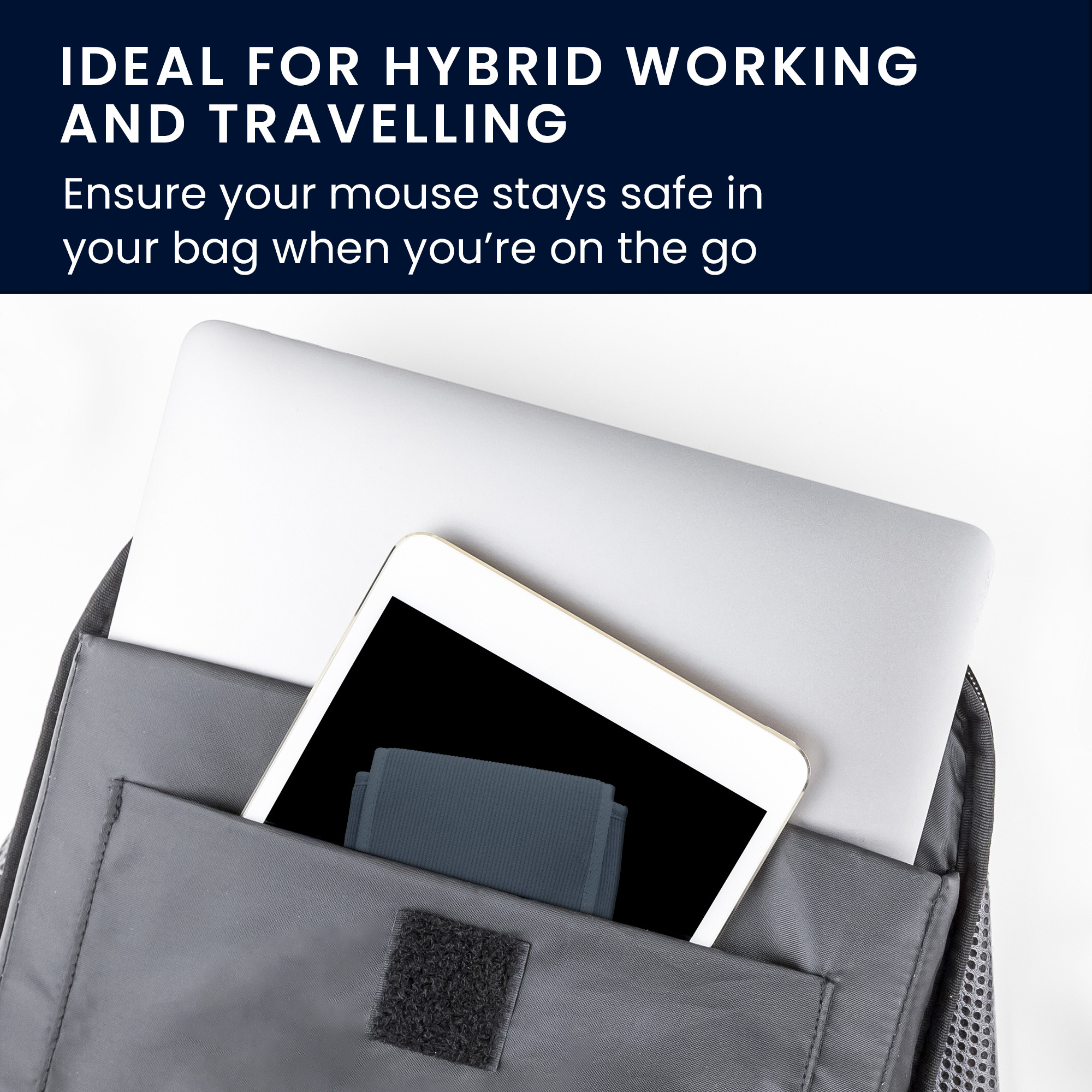 Pouzdro na myš pro Wireless Mouse / Portable SSD / Portable HDD kwmobile neoprenové - vintage modrá
