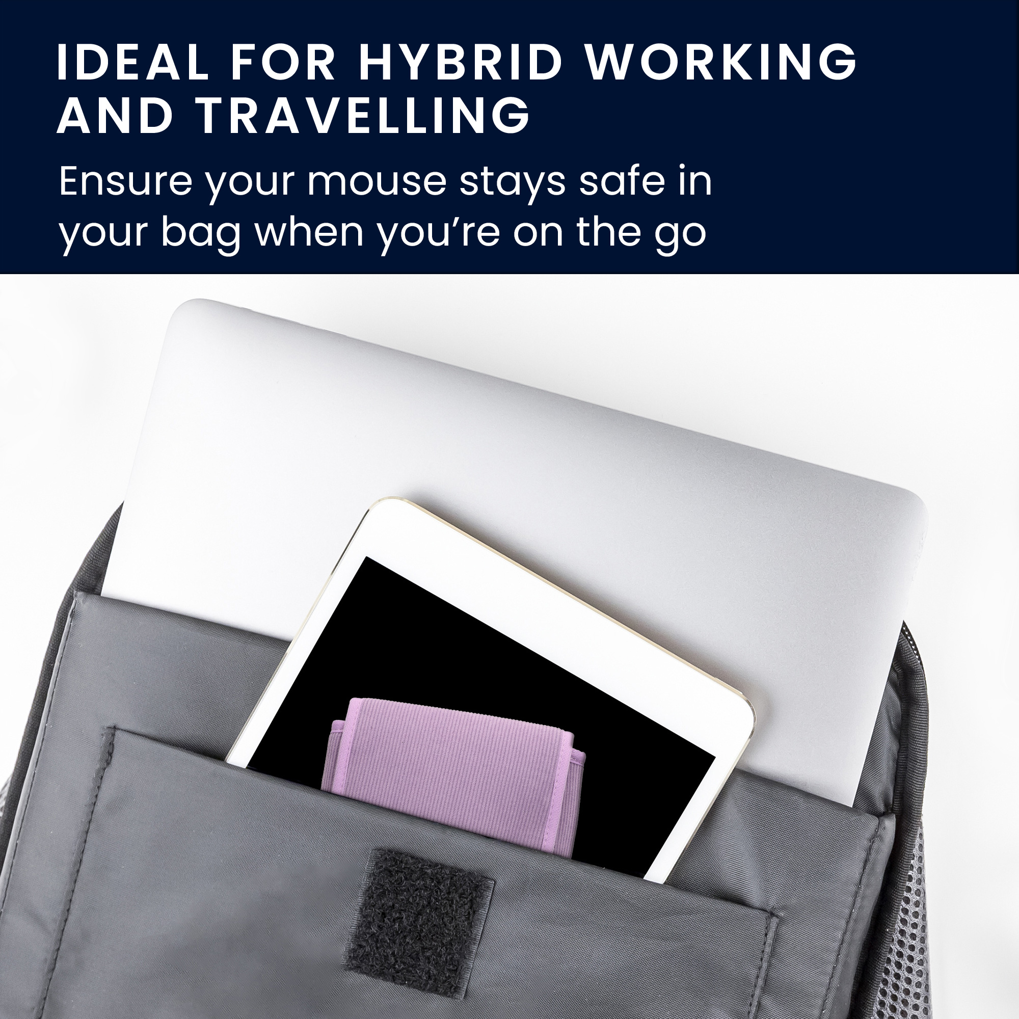 Pouzdro na myš pro Wireless Mouse / Portable SSD / Portable HDD kwmobile neoprenové - levandulová
