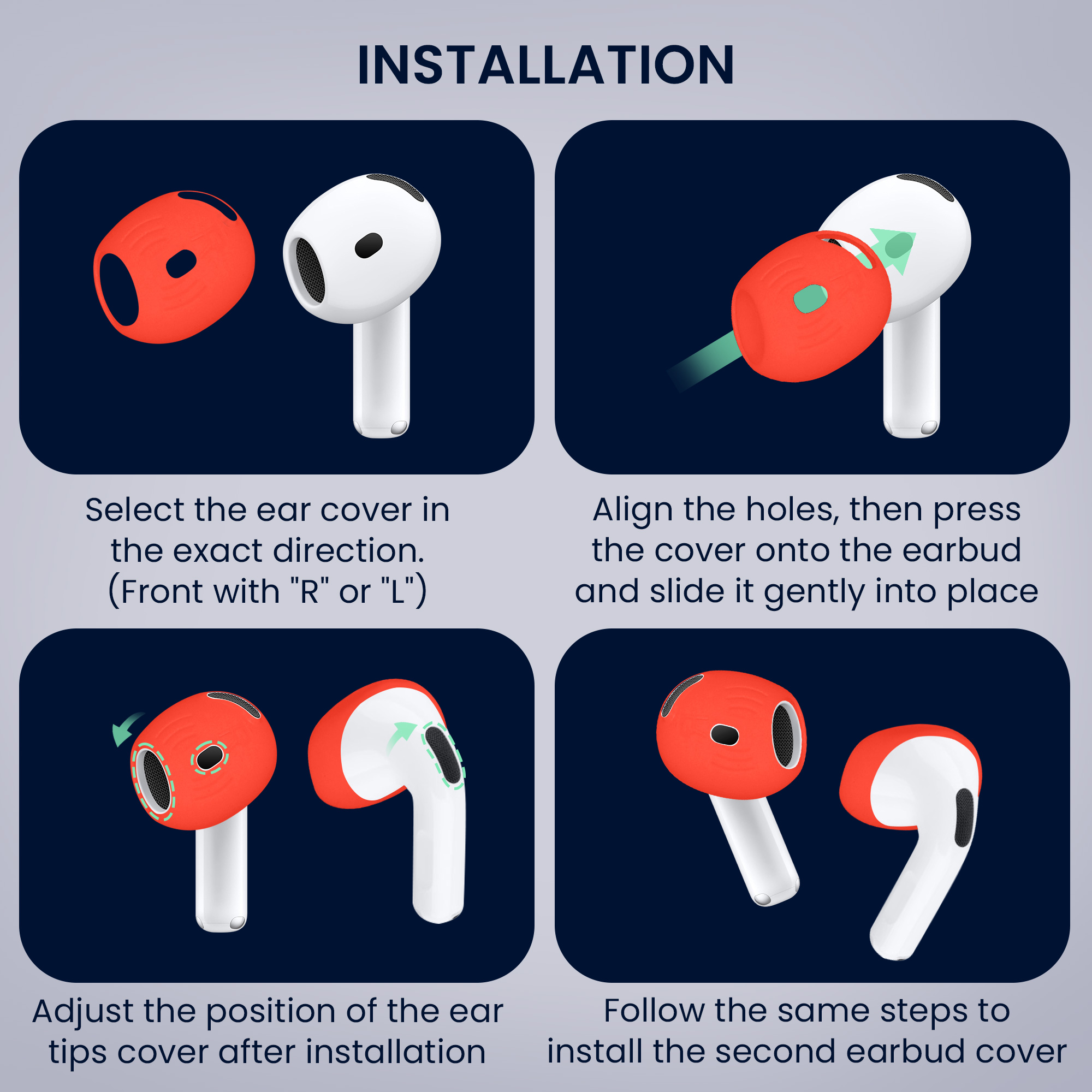 10x silikonový kryt pro Apple Airpods Pro 3 Ear Tips kwmobile silikonové - více barev