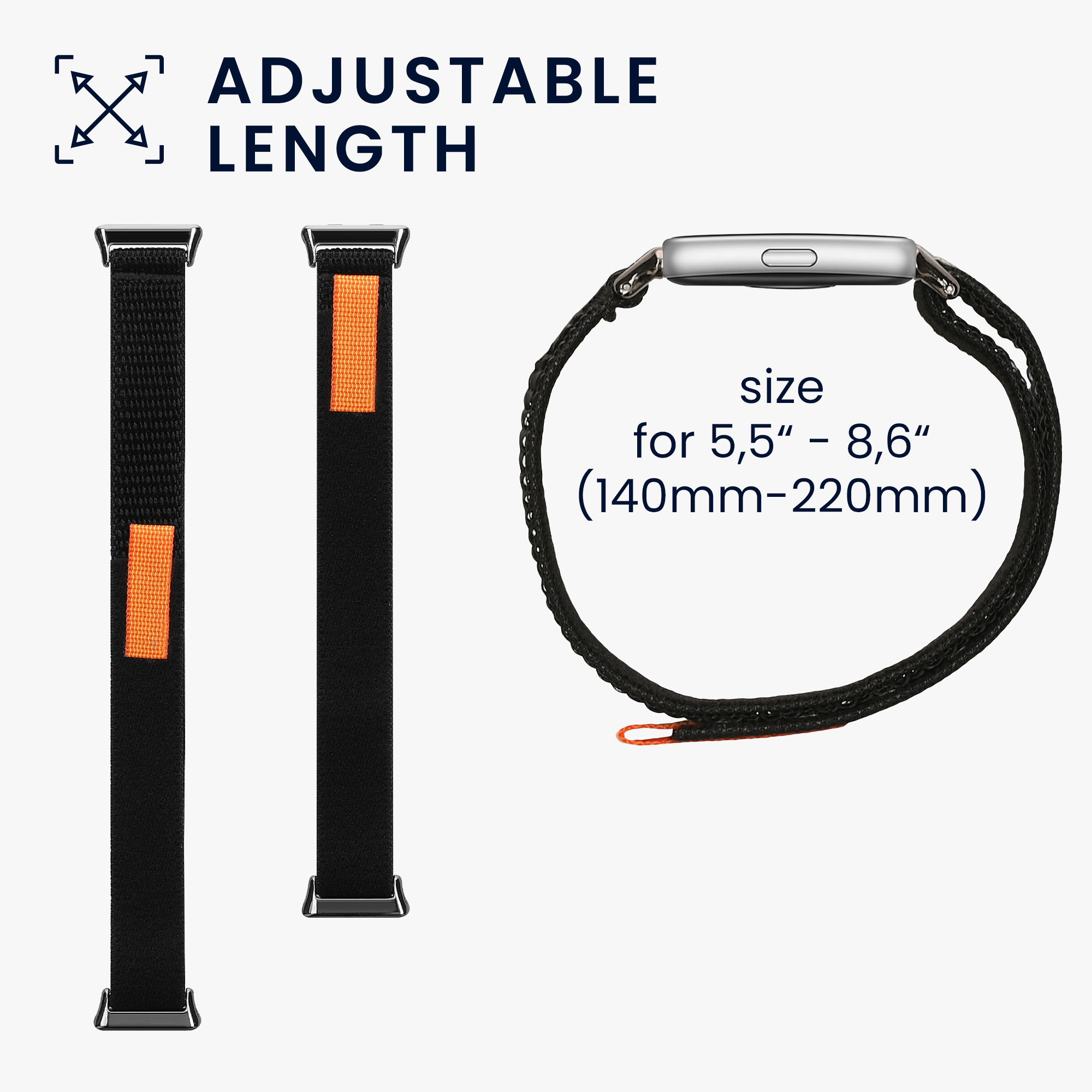 Nylonový pásek pro Huawei Band 11 / Band 11 Pro kwmobile nylonové - černá