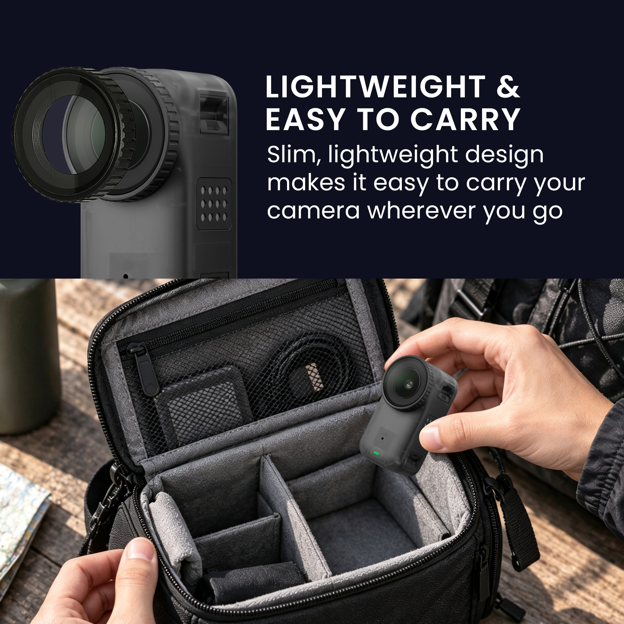 Tvrzené ochranné sklo na objektiv pro DJI Osmo Nano, 2 ks, lehké a odolné proti poškrábání kwmobile