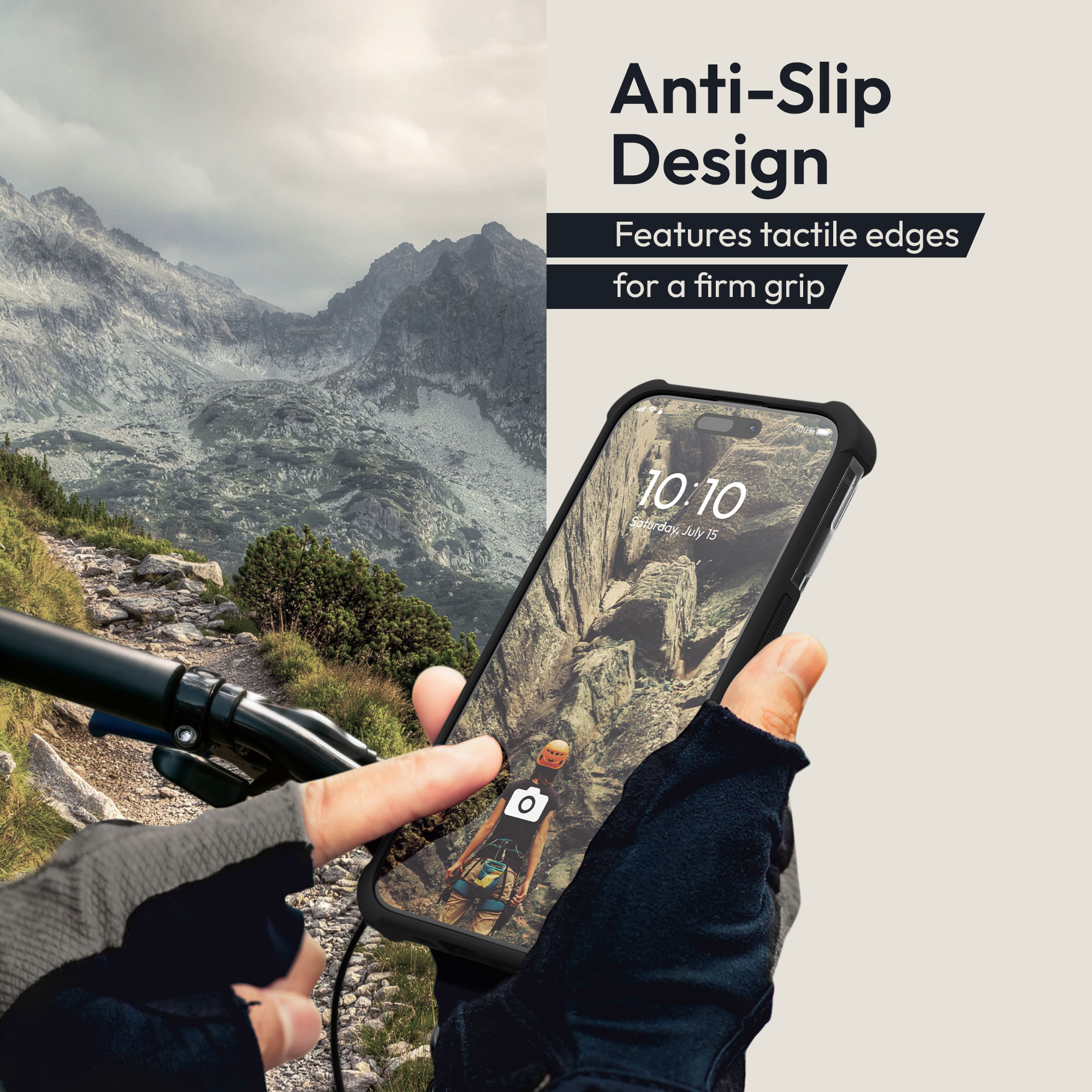 Magnetický kryt Oakshield pro iPhone 15 Pro - černá