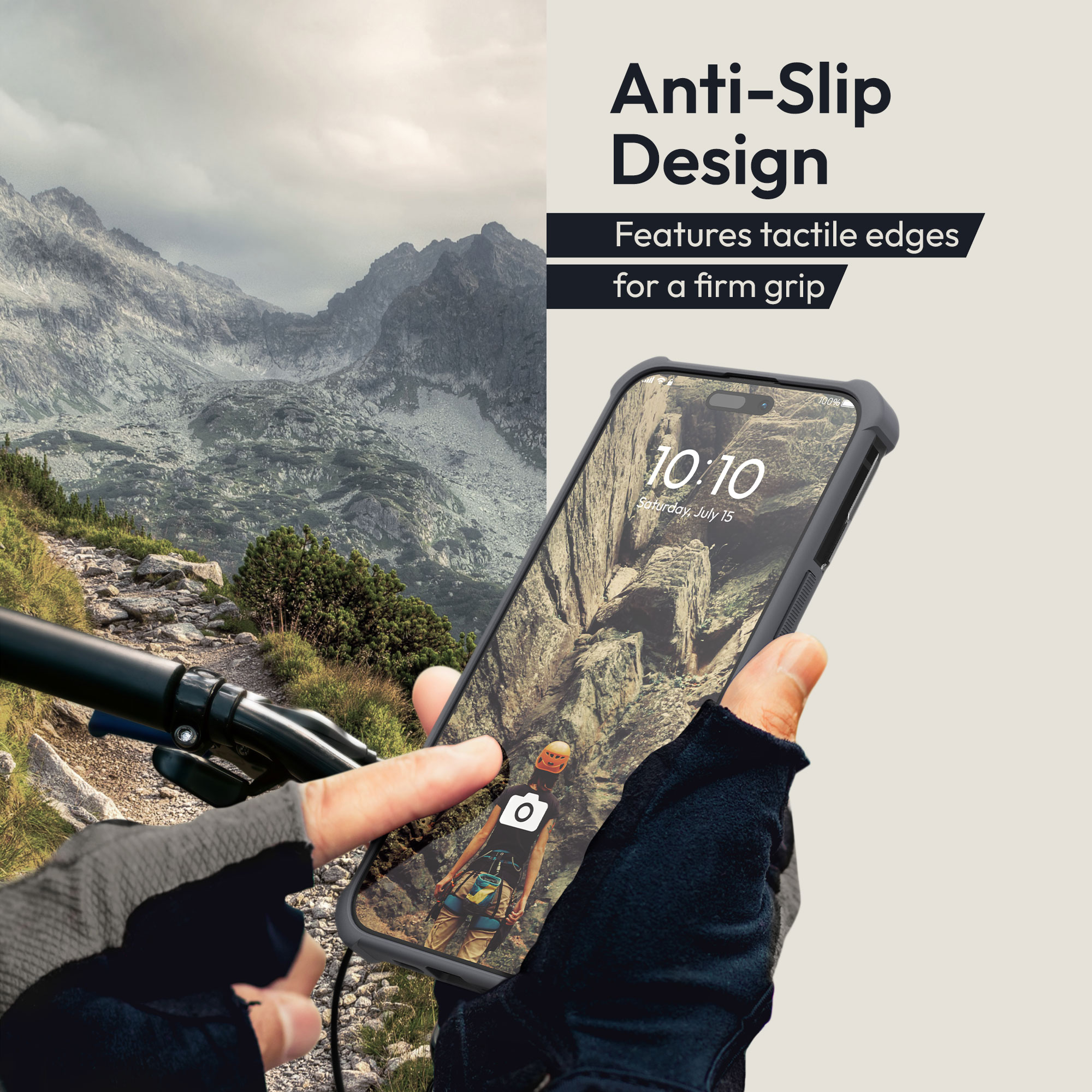 Magnetický kryt Oakshield pro iPhone 15 Pro Max - šedá