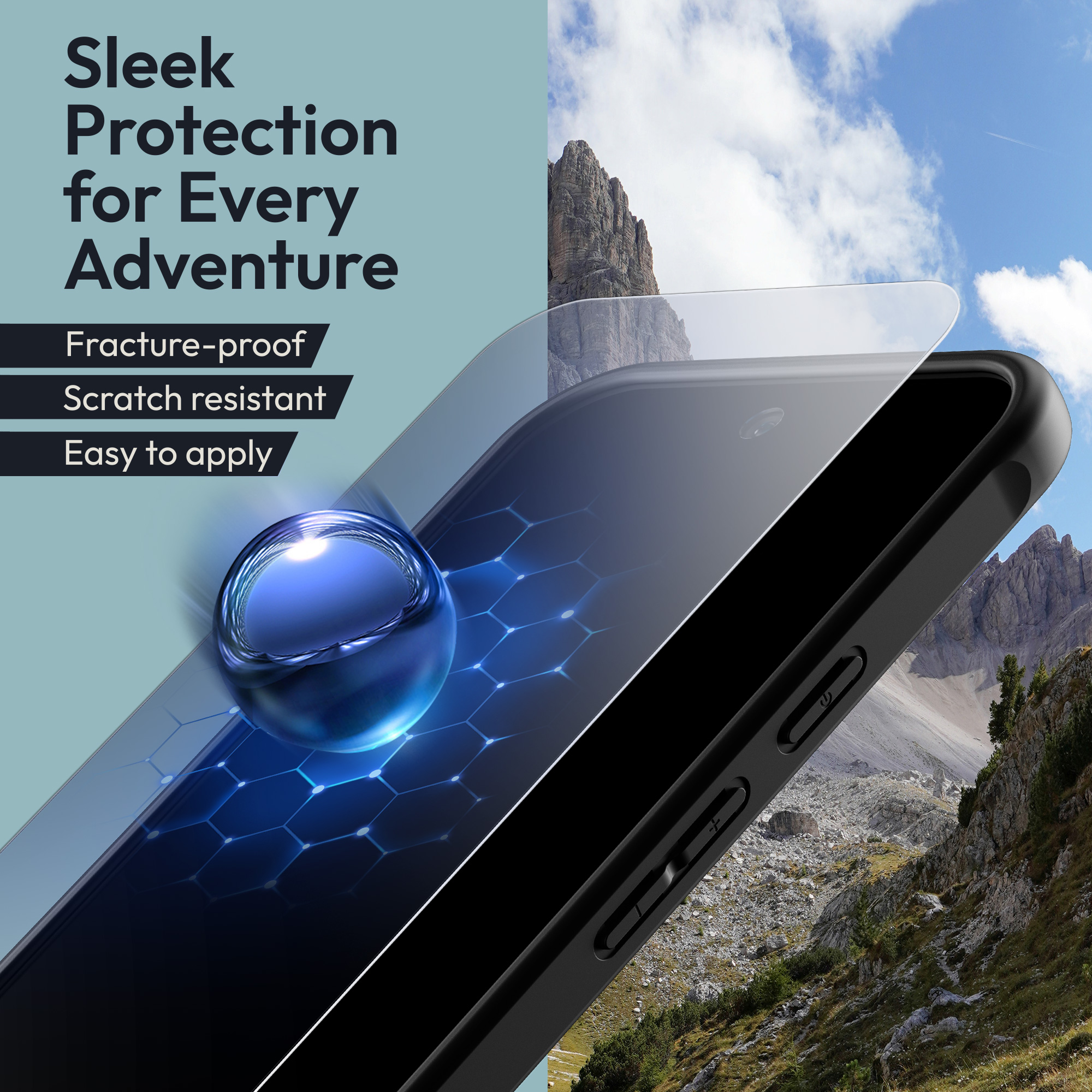 Tvrzené sklo Oakshield pro Google Pixel 9a - černá