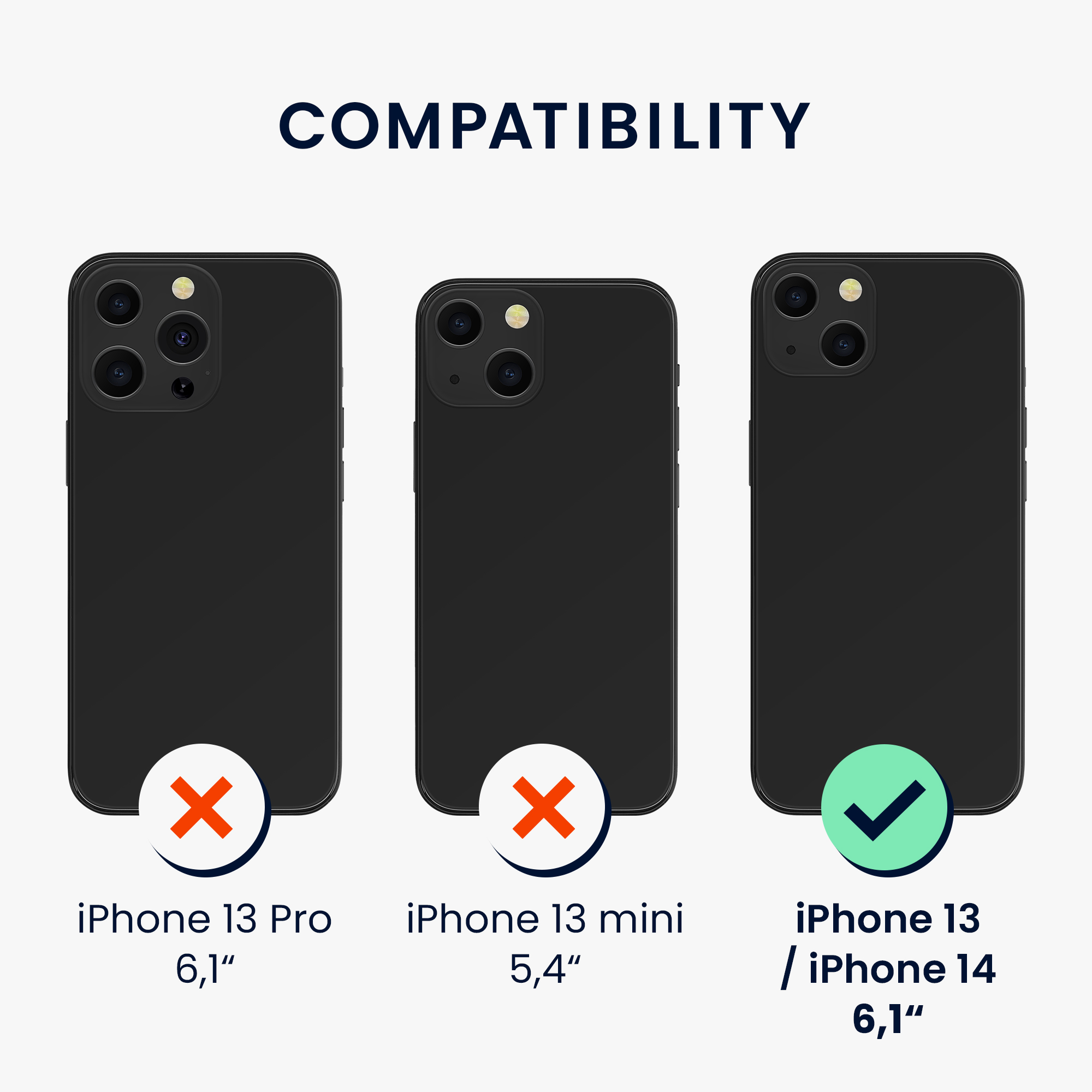 Kryt kalibri s přihrádkou na kartu iPhone 13 hnědá