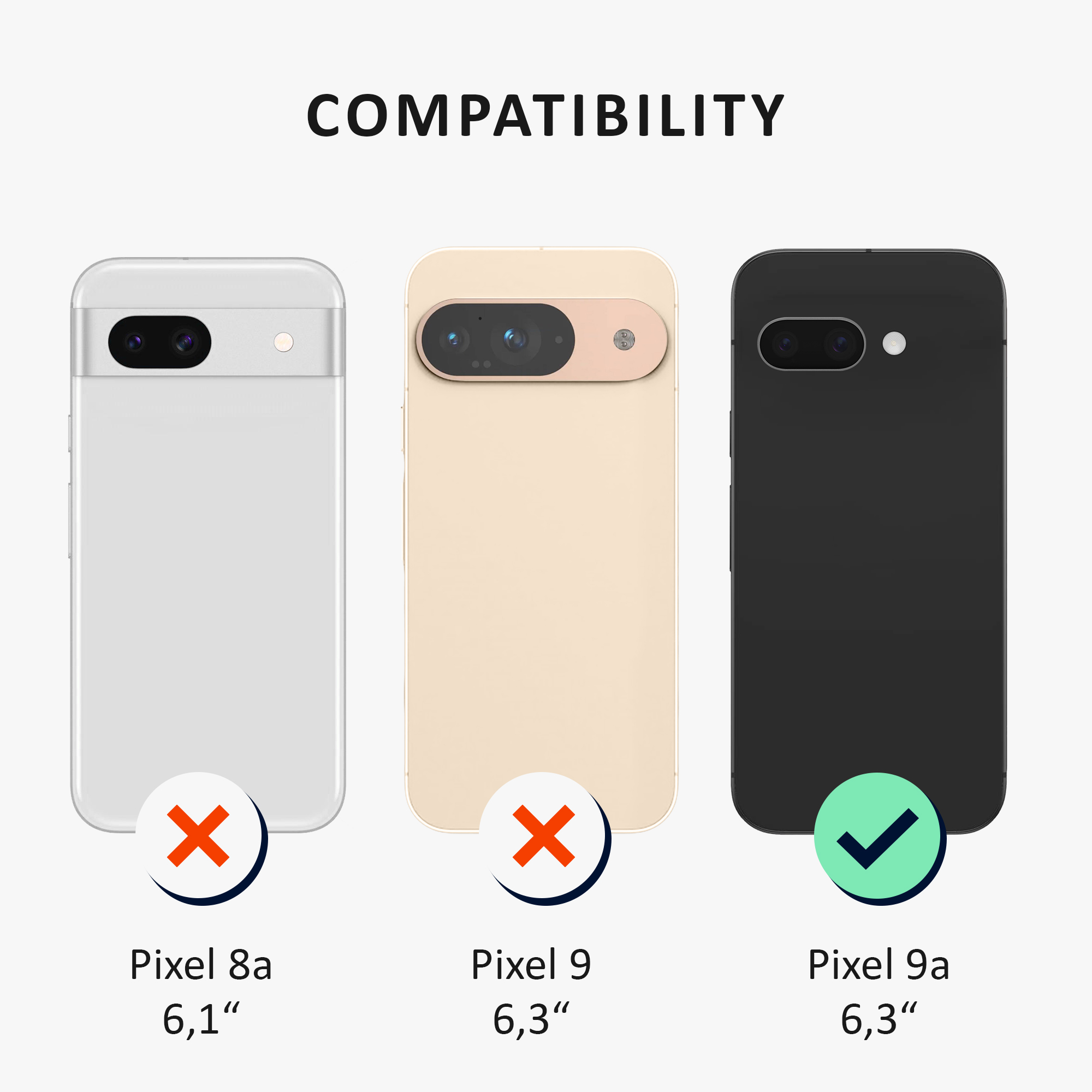Aramidový kryt kalibri pro Google Pixel 9a - černá matná