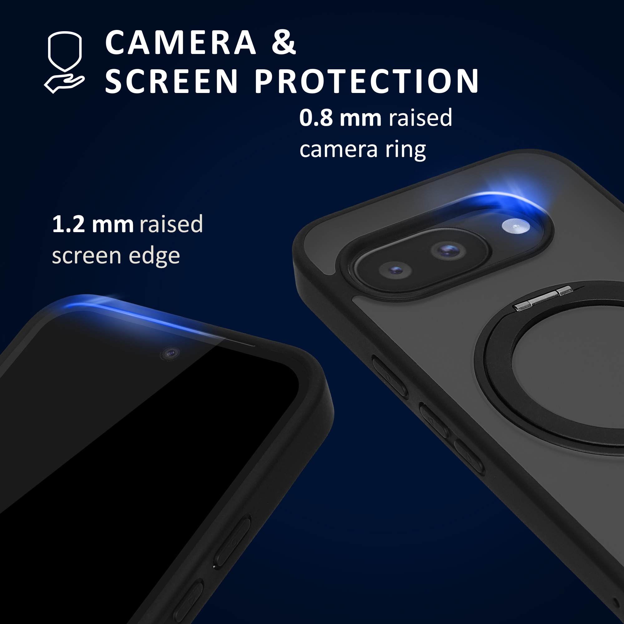 MagSafe kryt kalibri pro Google Pixel 9a - transparentní