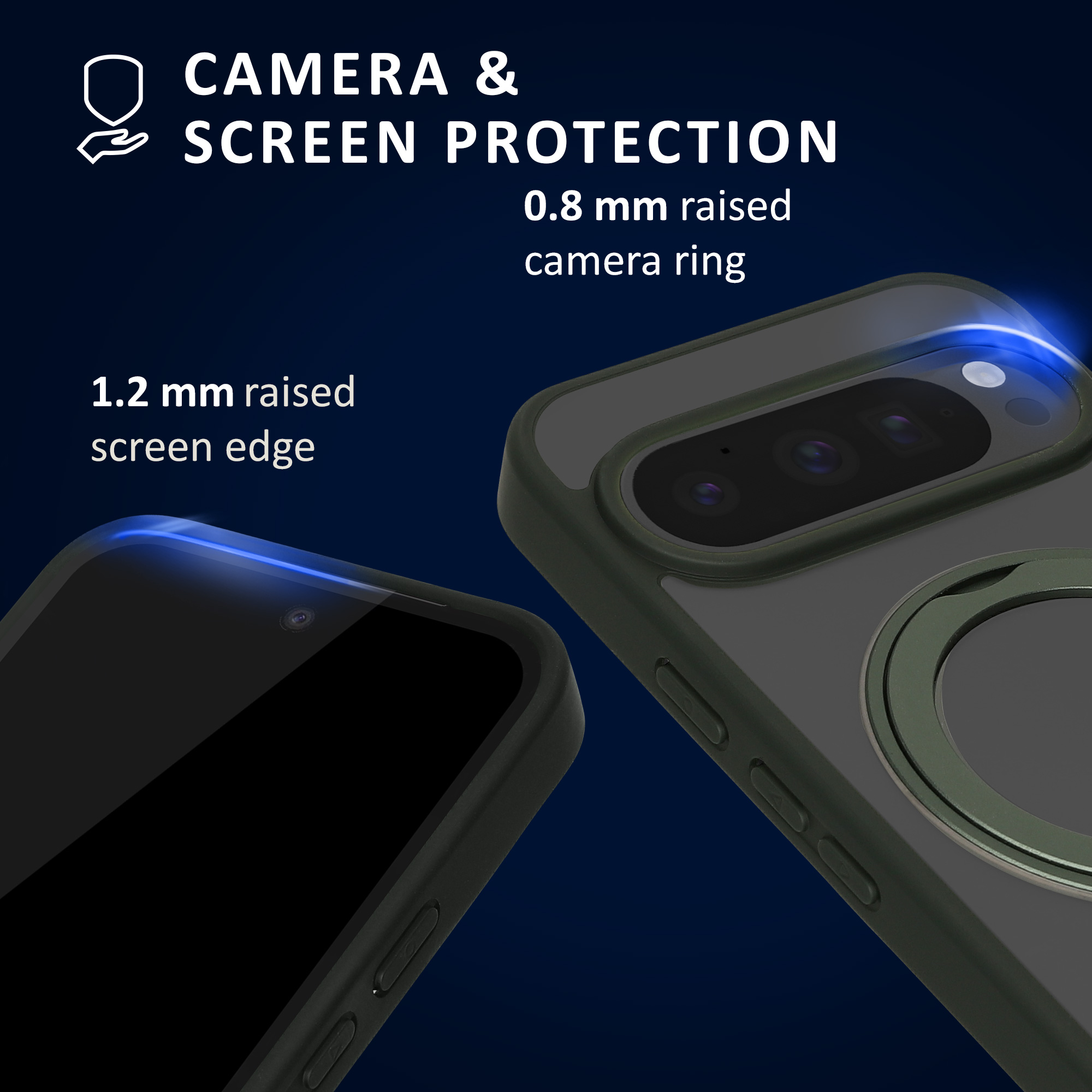 Pevný kryt kalibri pro Google Pixel 10 Pro XL - transparentní