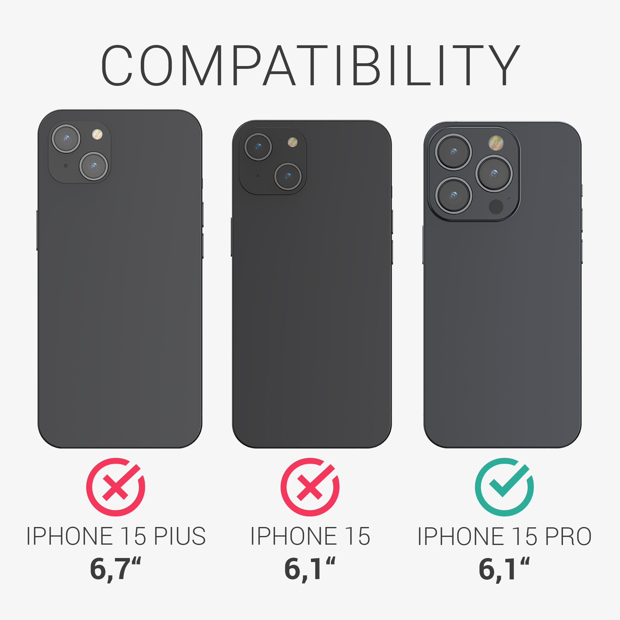 Kryt kalibri iPhone 15 Pro hnědá