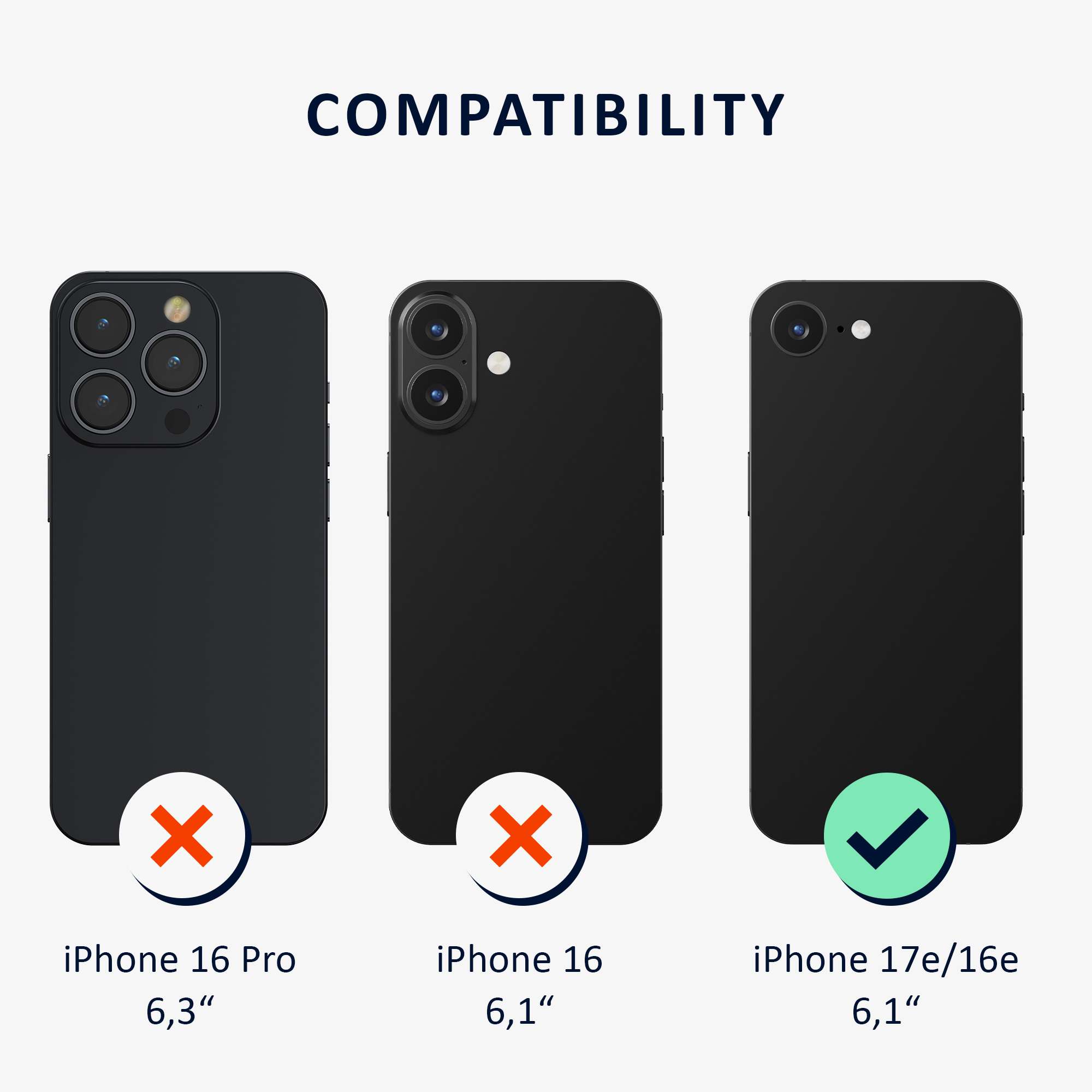 Silikonový kryt Kalibri pro iPhone 17e / 16e - červená