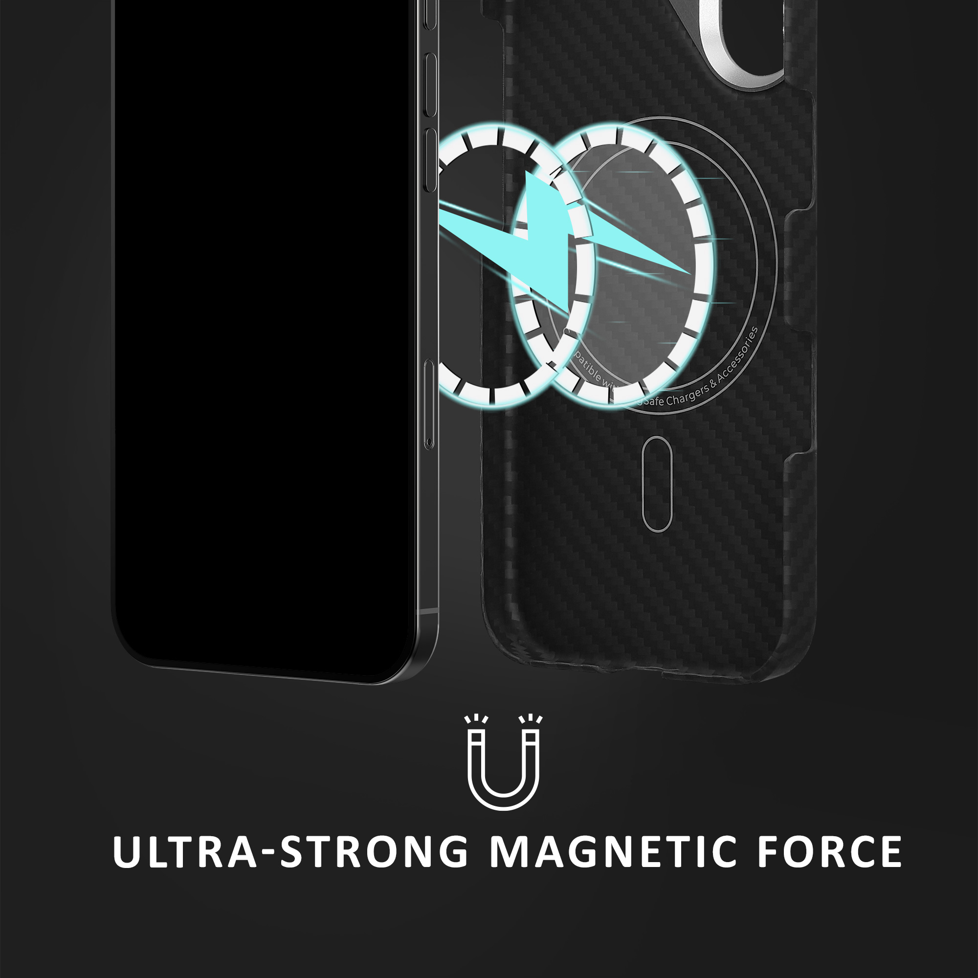 Aramidový kryt Kalibri pro iPhone 17 - černá matná