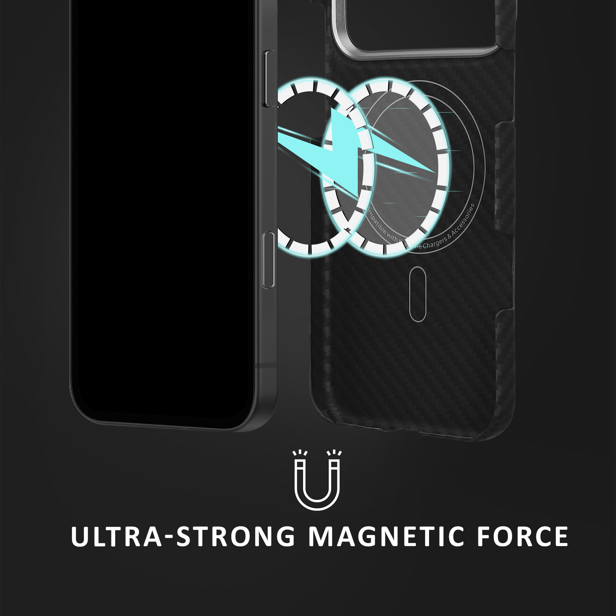 Aramidový kryt Kalibri pro iPhone 17 Pro Max - černá matná