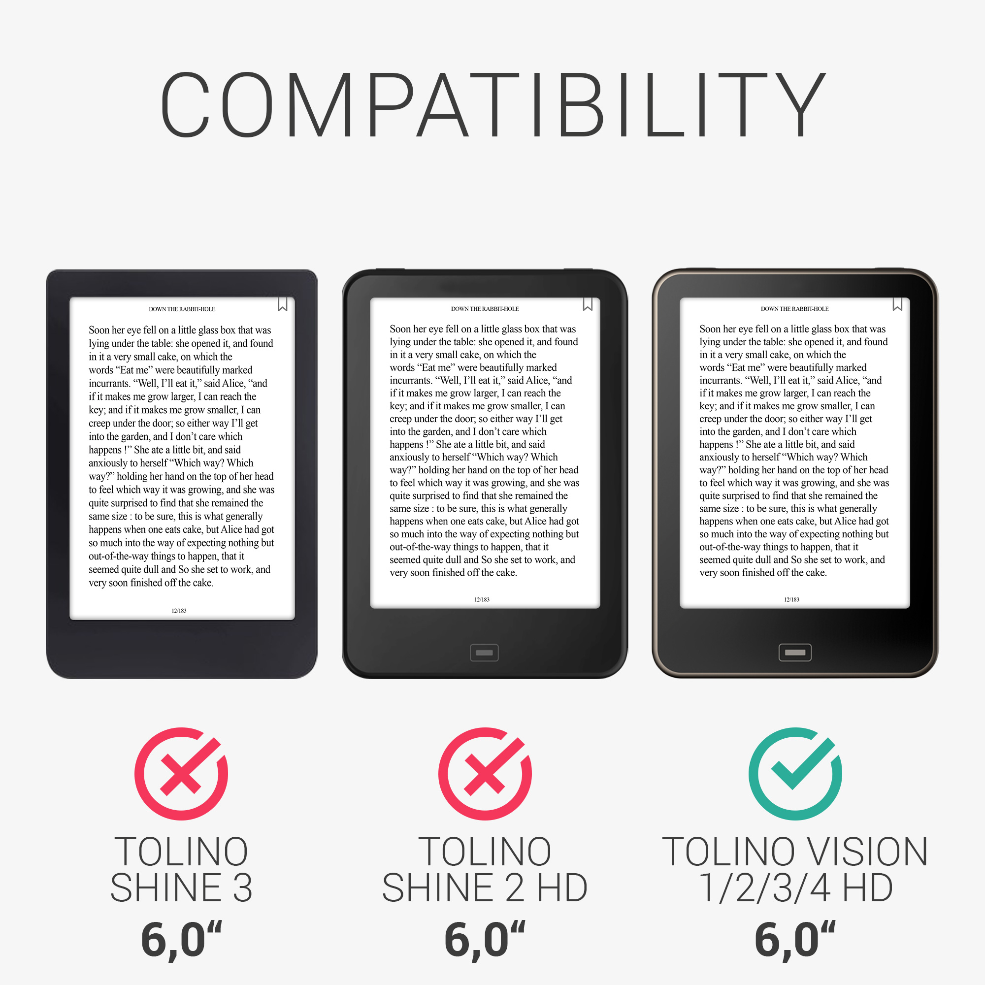 Pouzdro na čtečku kwmobile pro Tolino Vision 1 / 2 / 3 / 4 HD - motiv Book City, vícebarevná