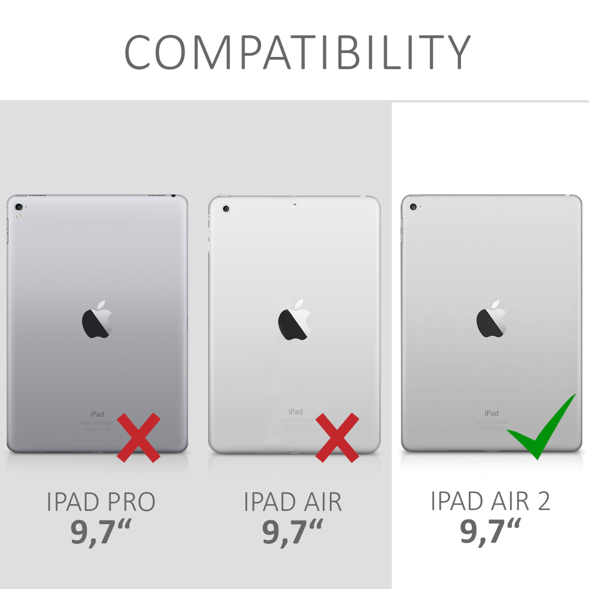 Pouzdro na tablet kwmobile iPad Air 2 - matná černá