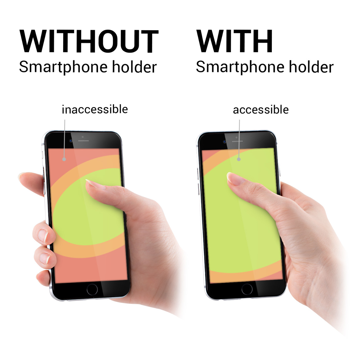 Univerzální pásek na mobil kwmobile - univerzální mobilní telefony - universal adhesive strap for secure holding of mobile phones