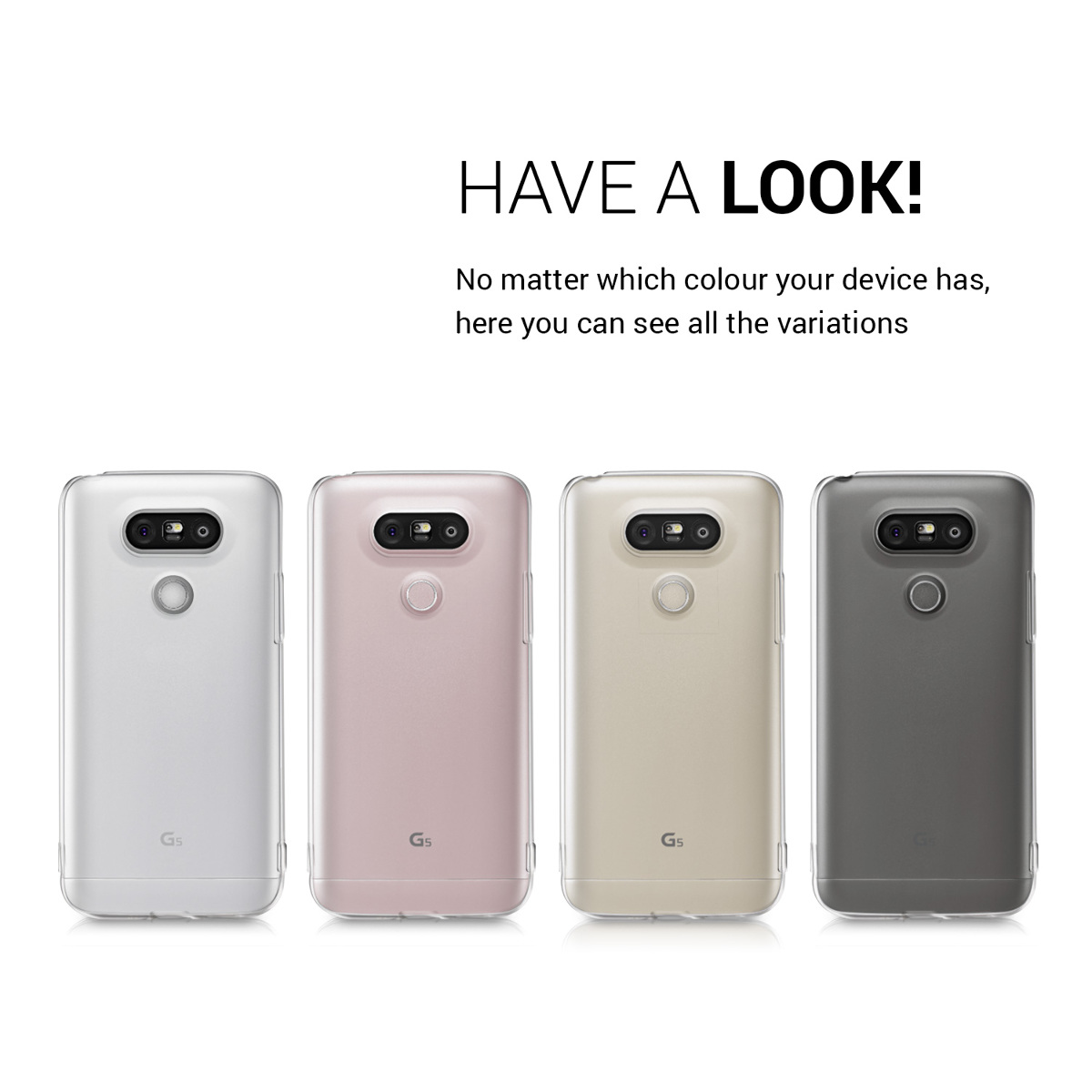 Průhledný kryt na mobil LG G5 / G5 SE kwmobile TPU transparentní