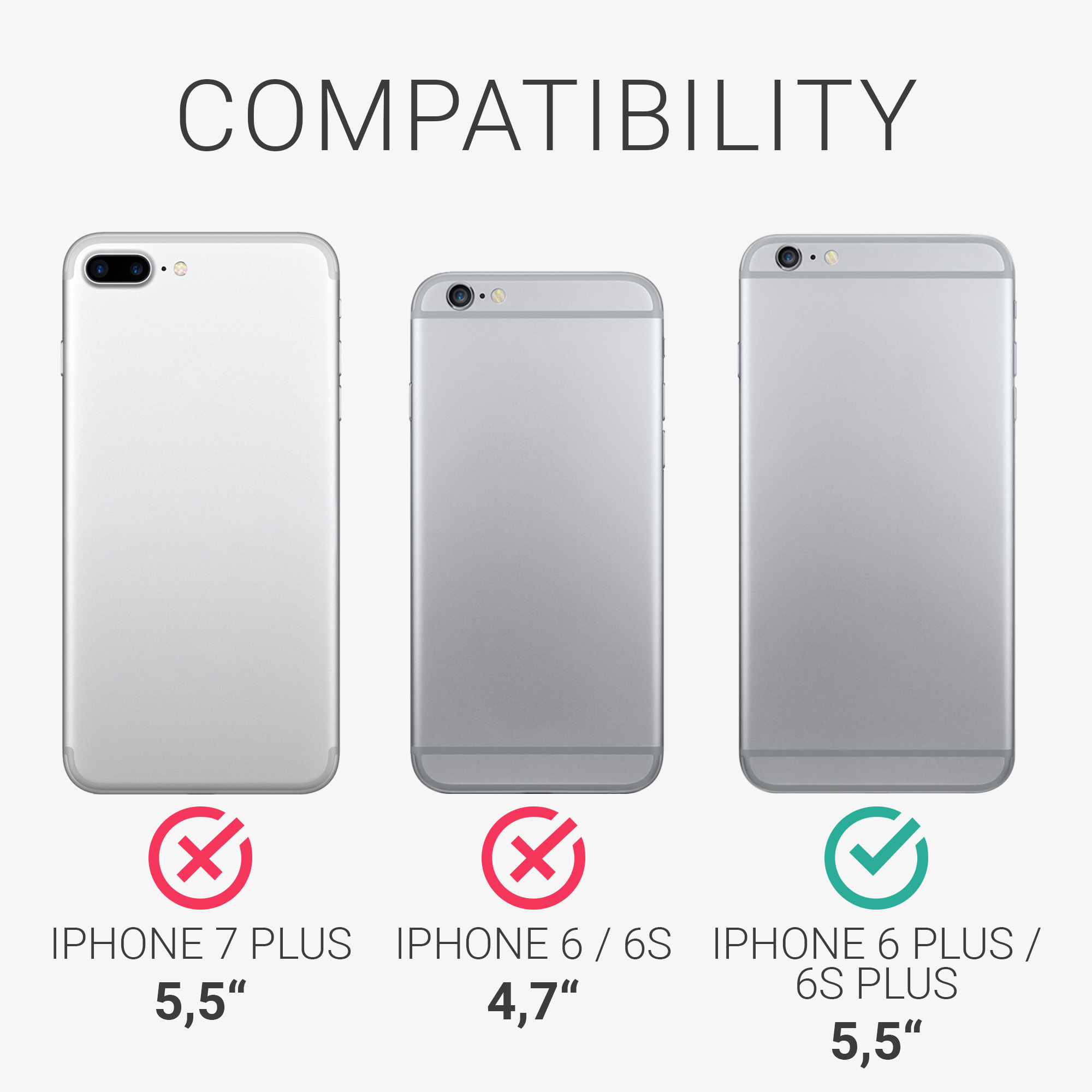 Silikonový kryt kwmobile pro Apple iPhone 6 Plus / 6S Plus - modrá, tmavě modrá