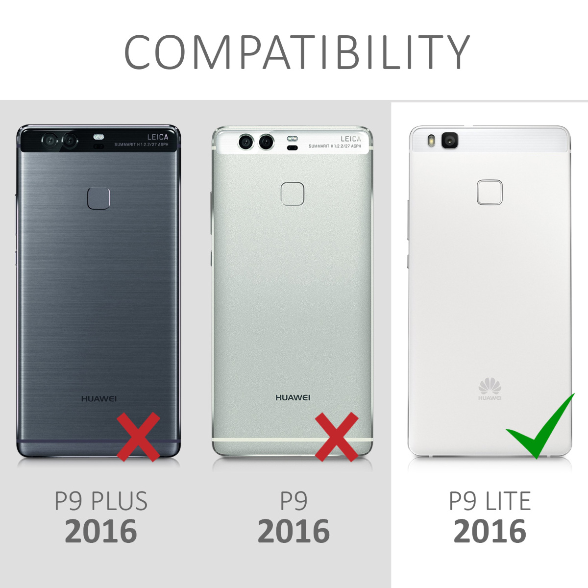 Flipové pouzdro na mobil Huawei P9 Lite kwmobile - černá