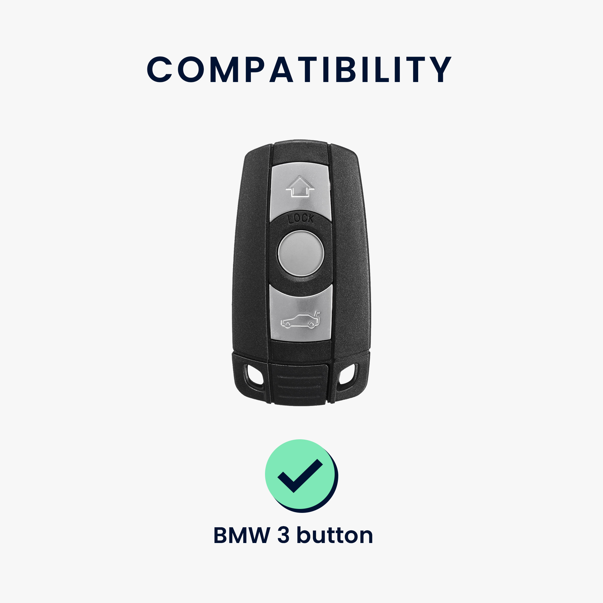 Tpu pouzdro na klíč od auta BMW 3 tlačítka Keyless Go Anti-Slip matně černo-červené