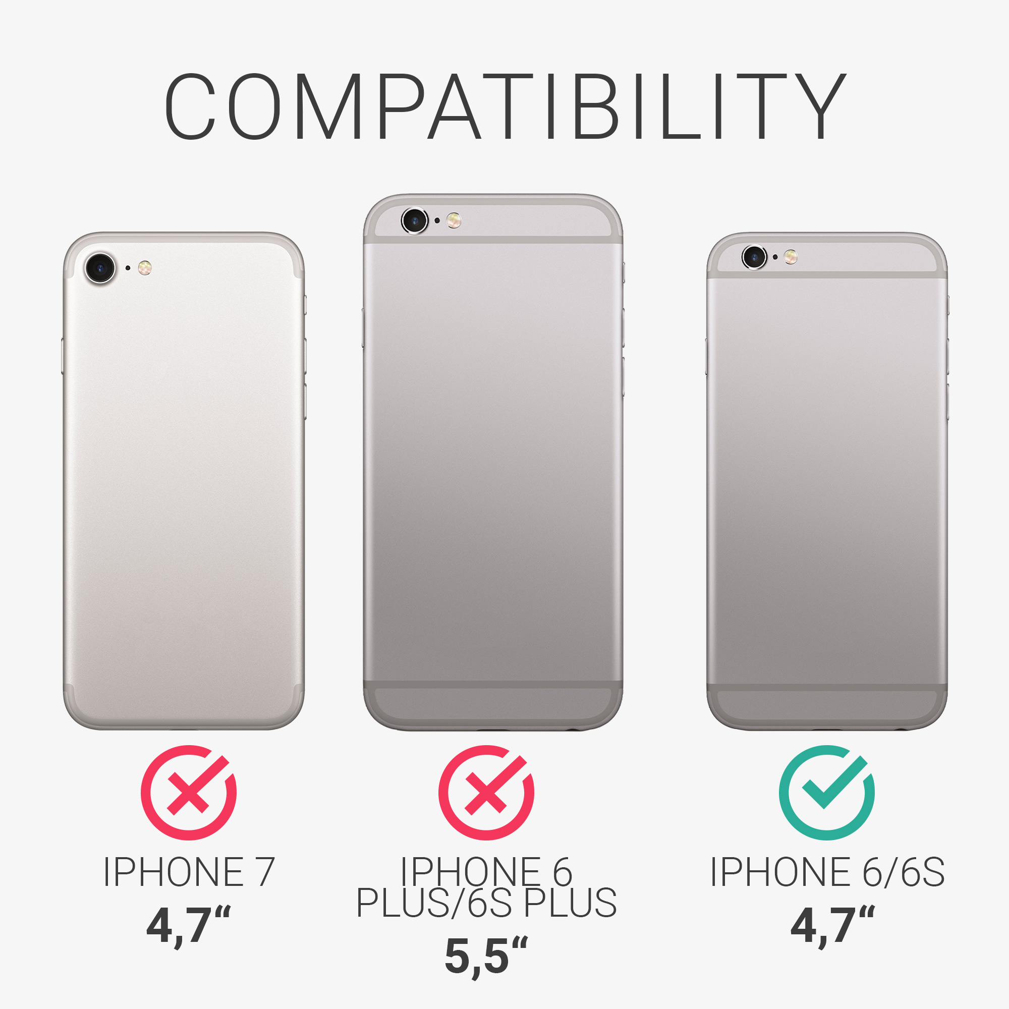 Silikonový kryt kwmobile pro Apple iPhone 6 / 6S - černá