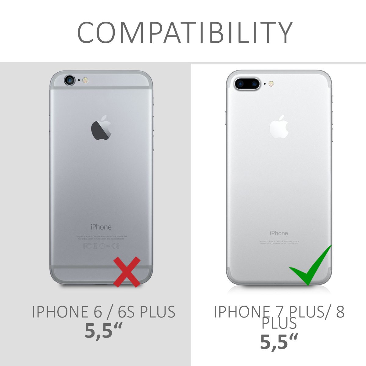 Silikonový kryt kwmobile pro Apple iPhone 7 Plus / iPhone 8 Plus - růžová