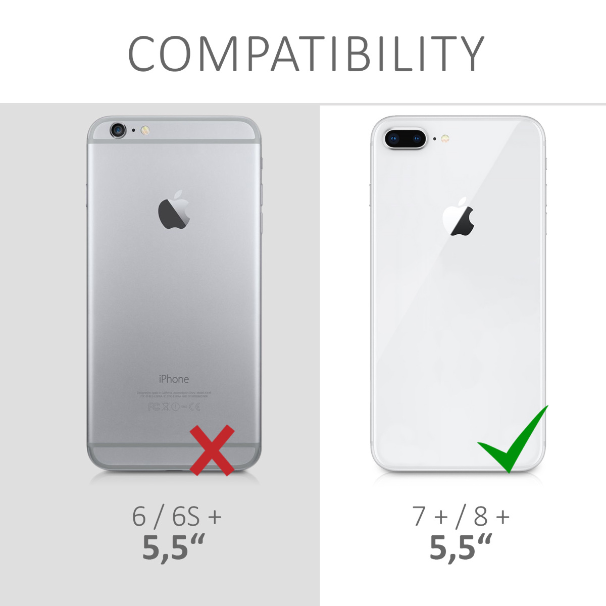 Silikonový kryt kwmobile pro Apple iPhone 7 Plus / iPhone 8 Plus