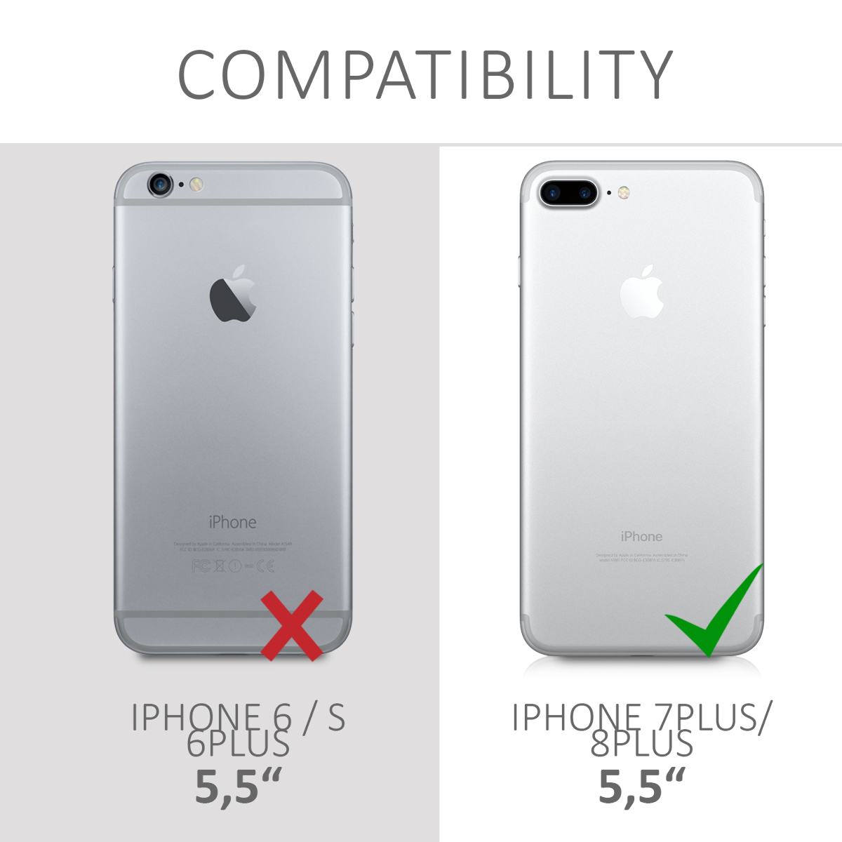 Silikonový kryt kwmobile pro Apple iPhone 7 Plus / iPhone 8 Plus - zelená