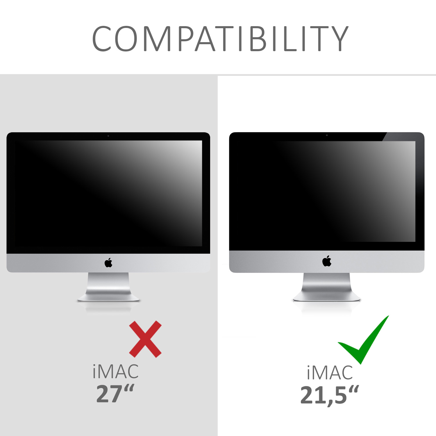 Ochranná fólie na mobil kwmobile pro Apple iMac 21.5" - černá
