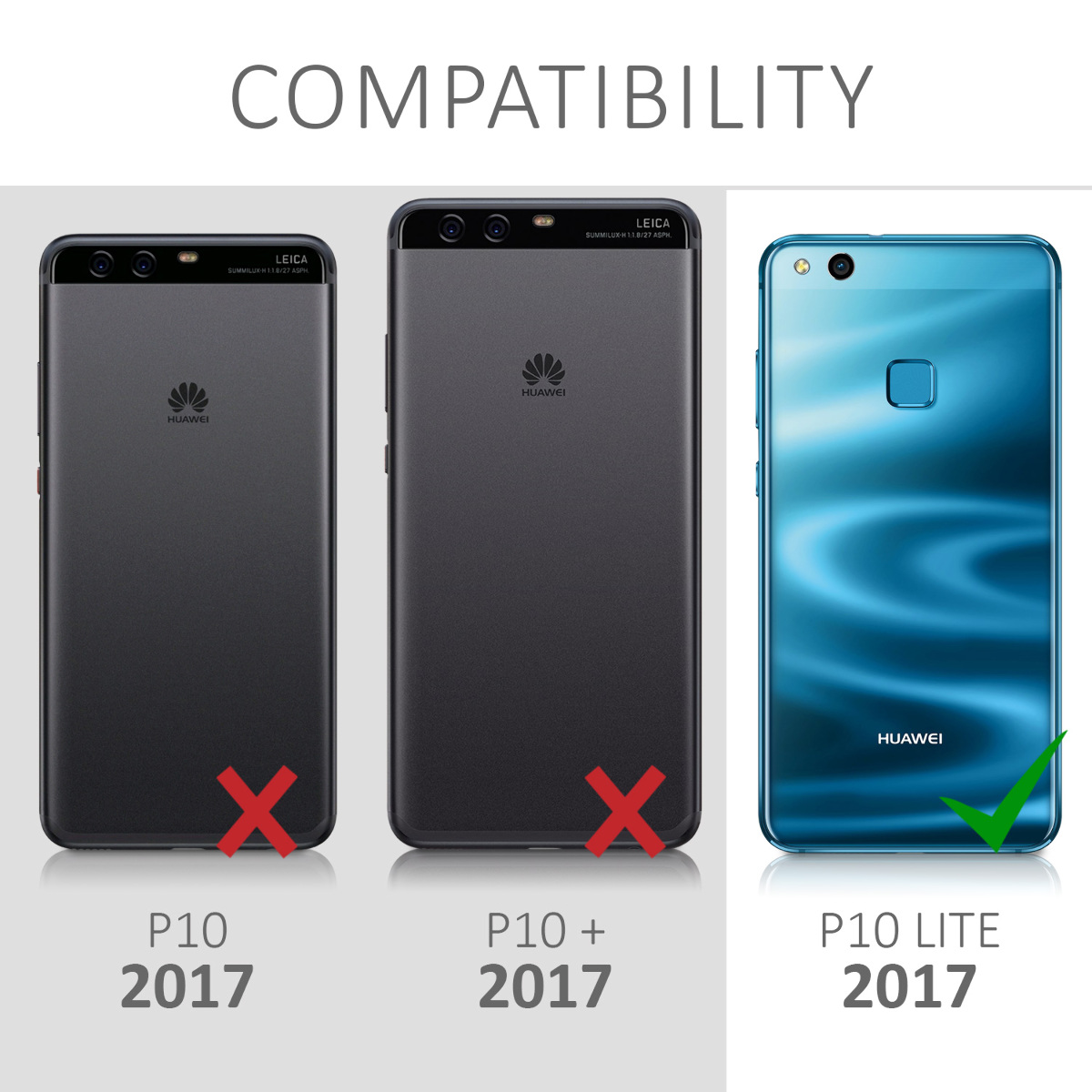 Kryt kwmobile pro Huawei P10 Lite, matná světle modrá