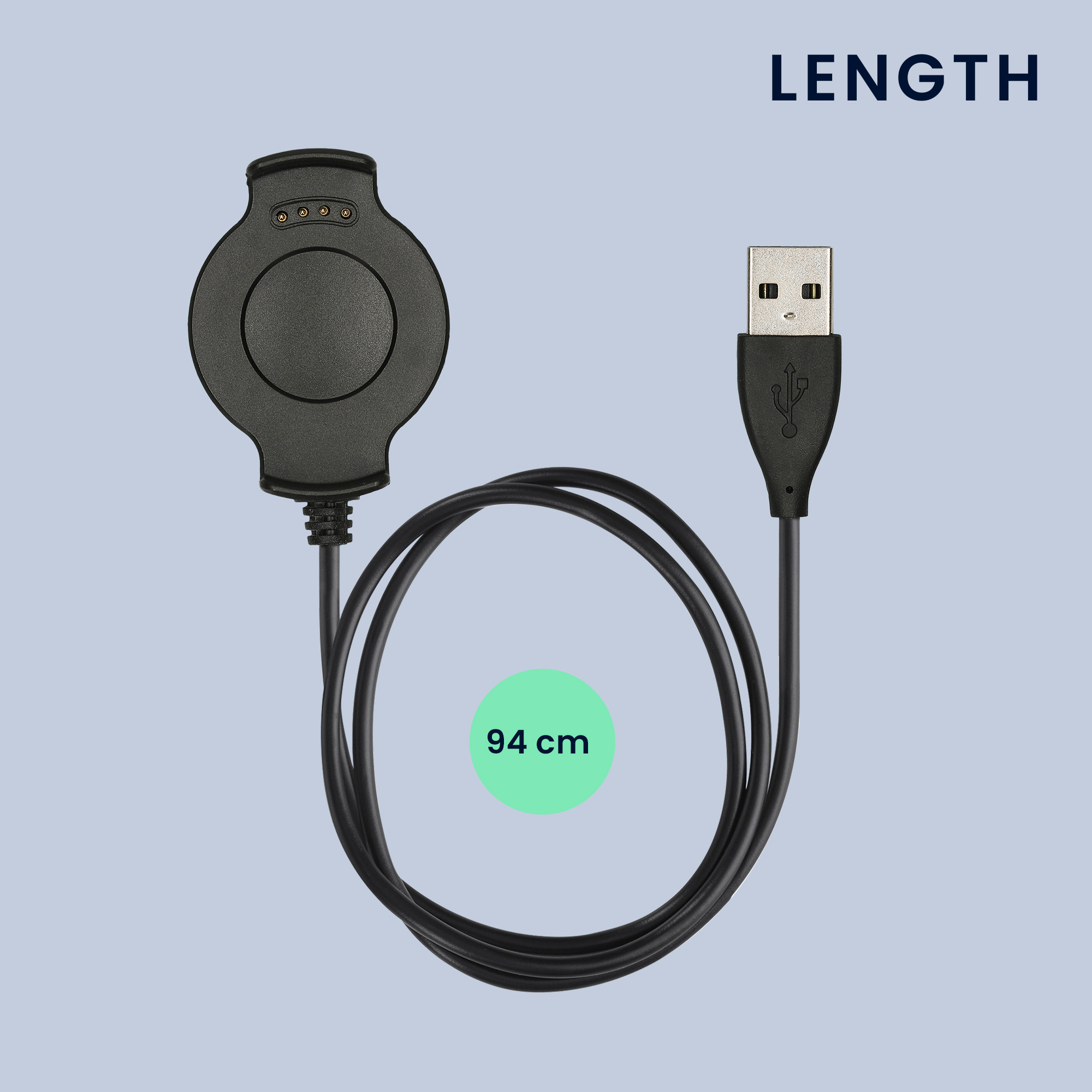 Nabíjecí kabel kwmobile pro Huawei Watch 2 - černá