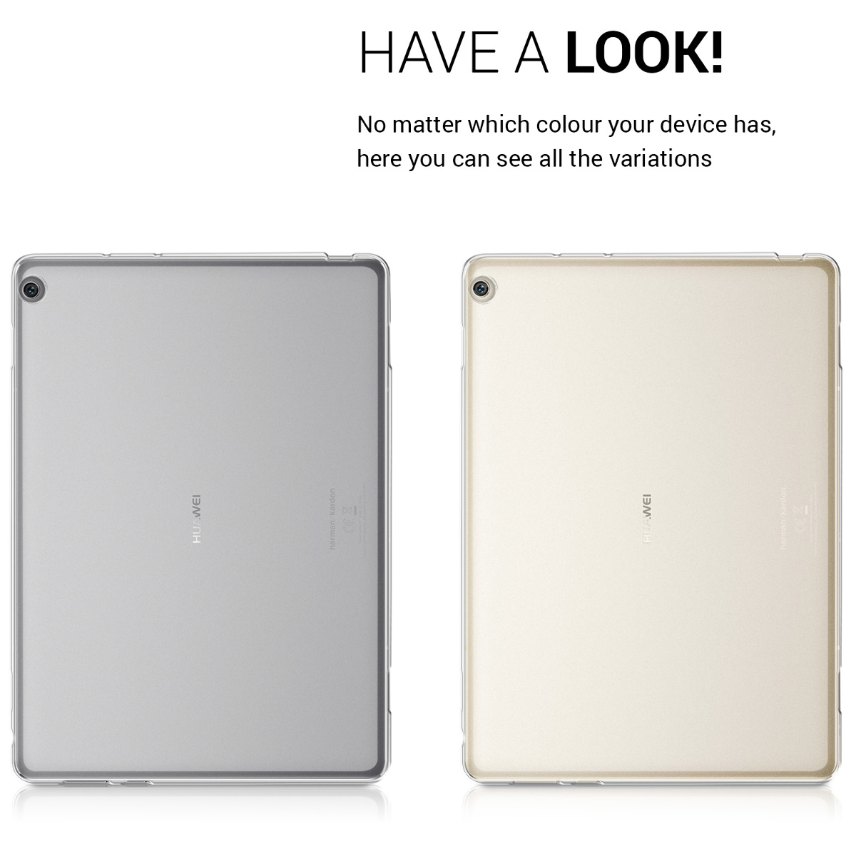 Pouzdro na tablet - Huawei MediaPad M3 Lite 10 Case - kwmobile - transparentní